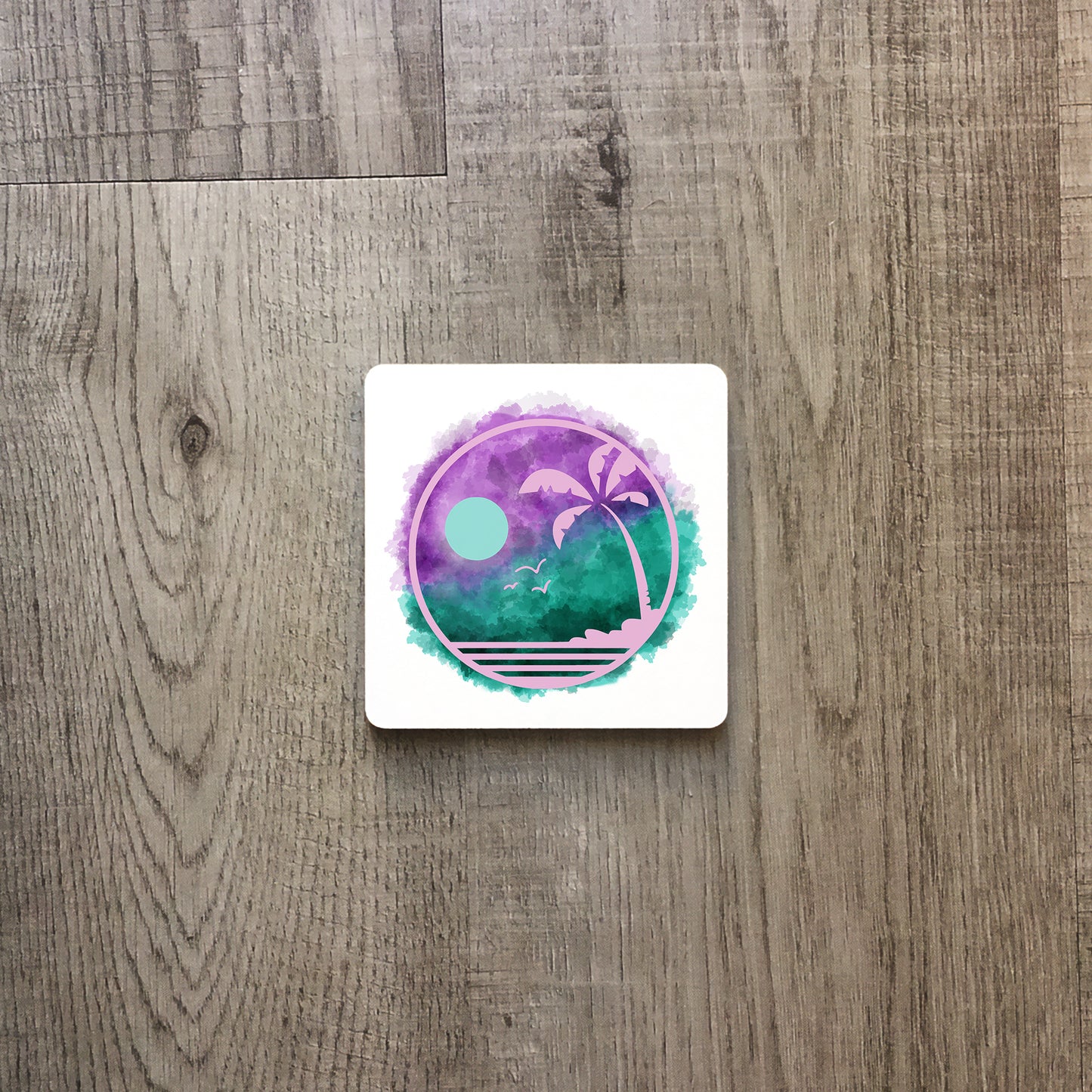 Watercolour tropical night | Ceramic mug