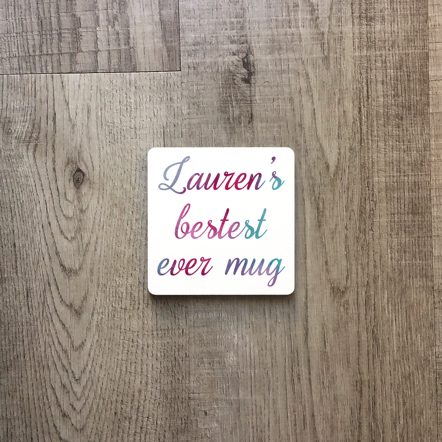 Pastel ombre personalised name | Enamel mug-Enamel mug-Adnil Creations
