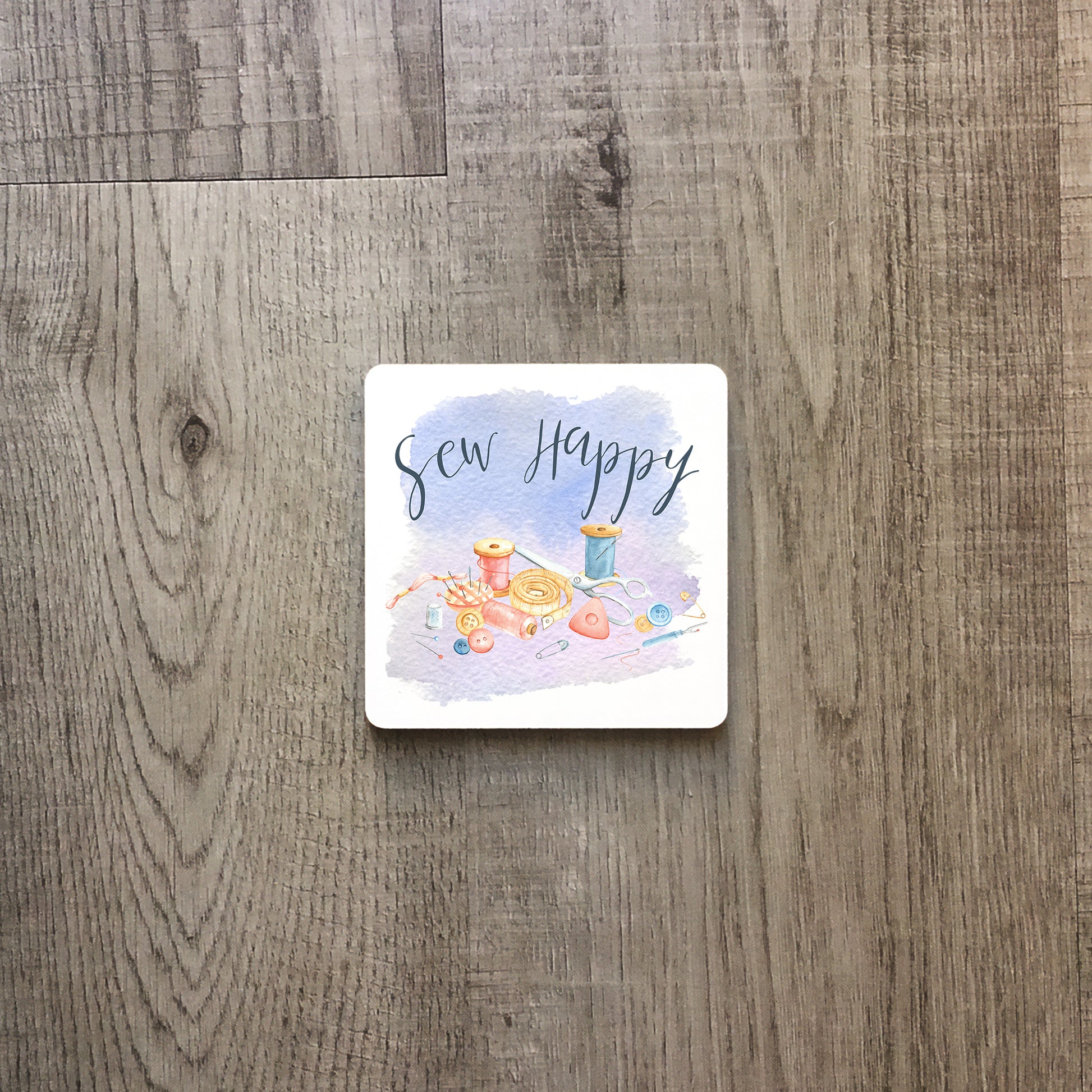 Sew Happy | Enamel mug-Enamel mug-Adnil Creations