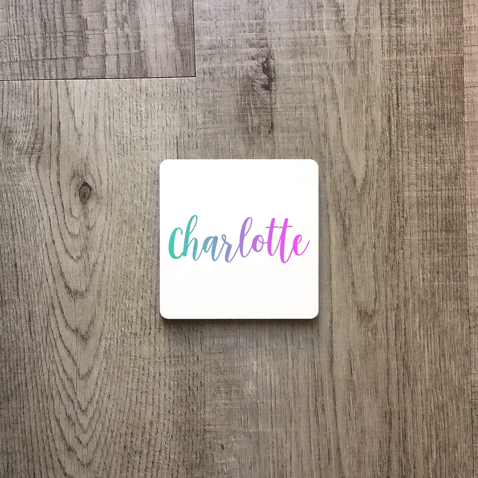 Pastel rainbow personalised name | Enamel mug-Enamel mug-Adnil Creations