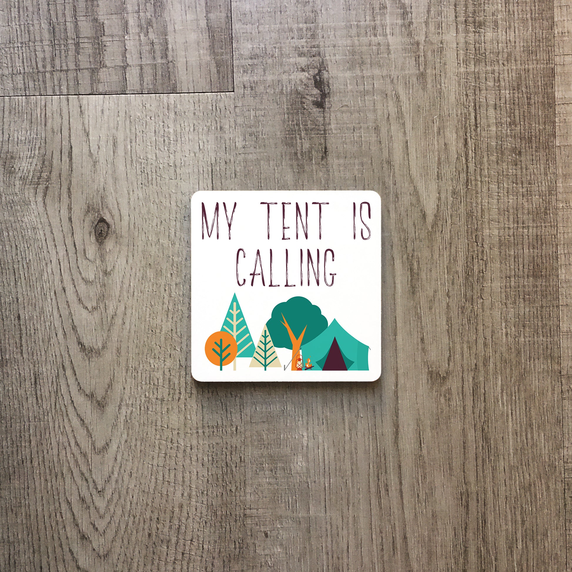 My tent is calling | Enamel mug-Enamel mug-Adnil Creations