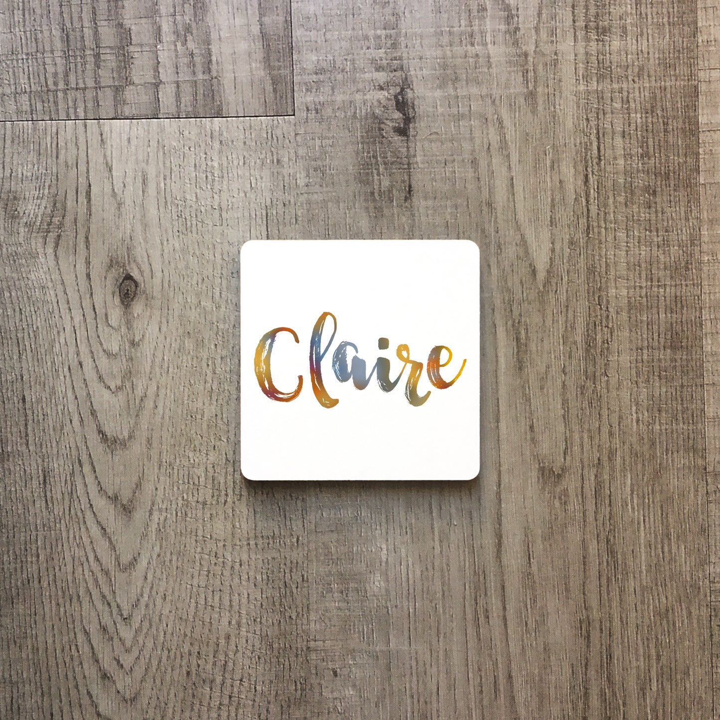 Muted ombre personalised name | Enamel mug