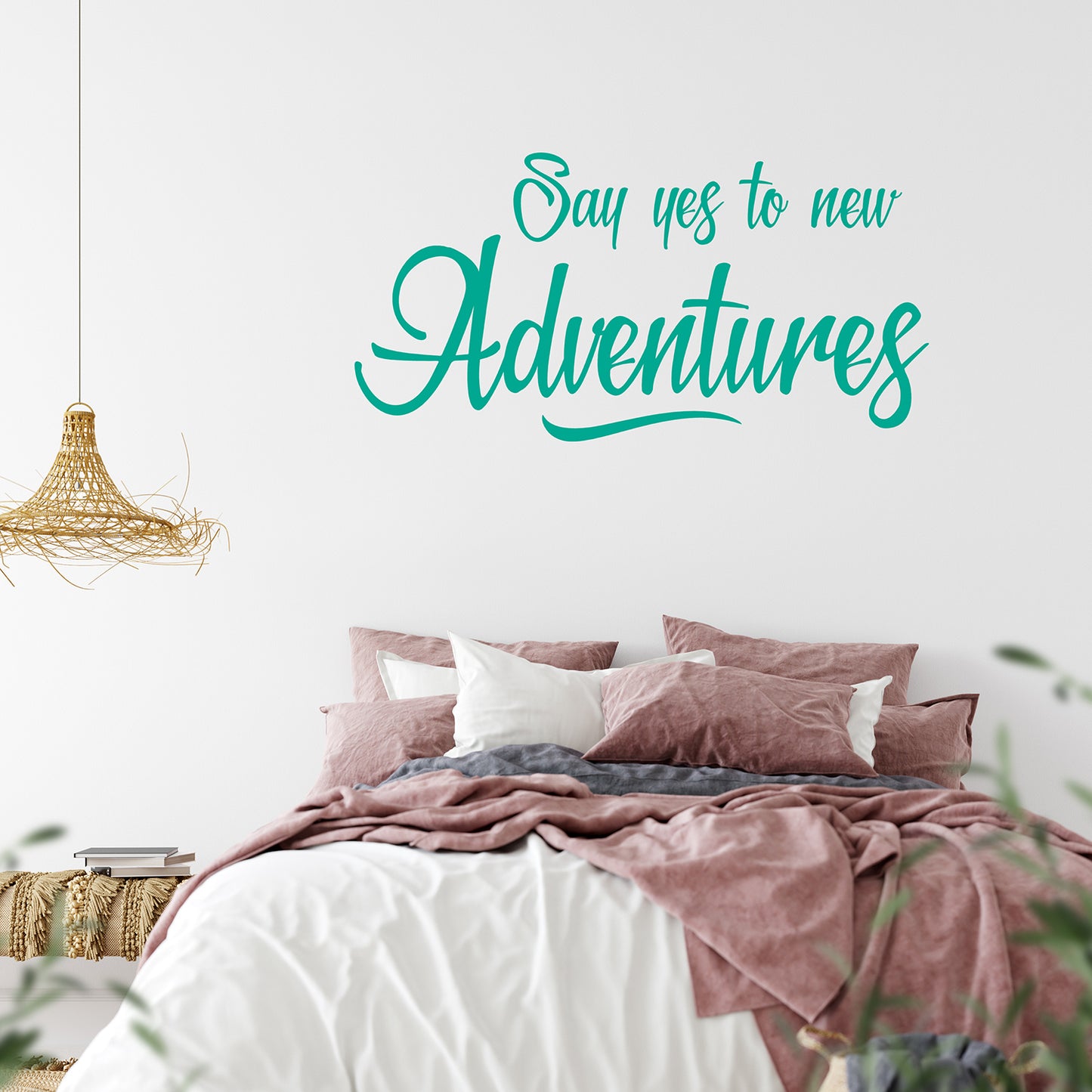 Say yes to new adventures | Wall quote
