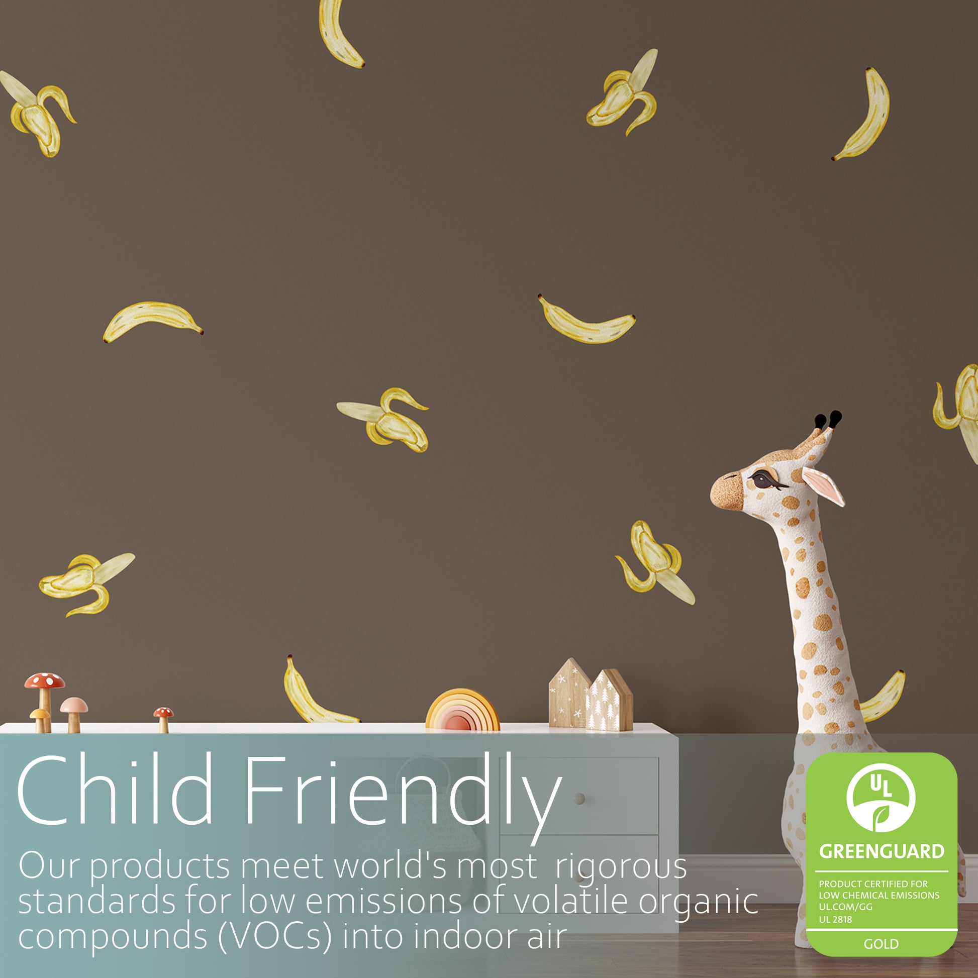 Bananas | Fabric wall stickers-Fabric wall stickers-Adnil Creations