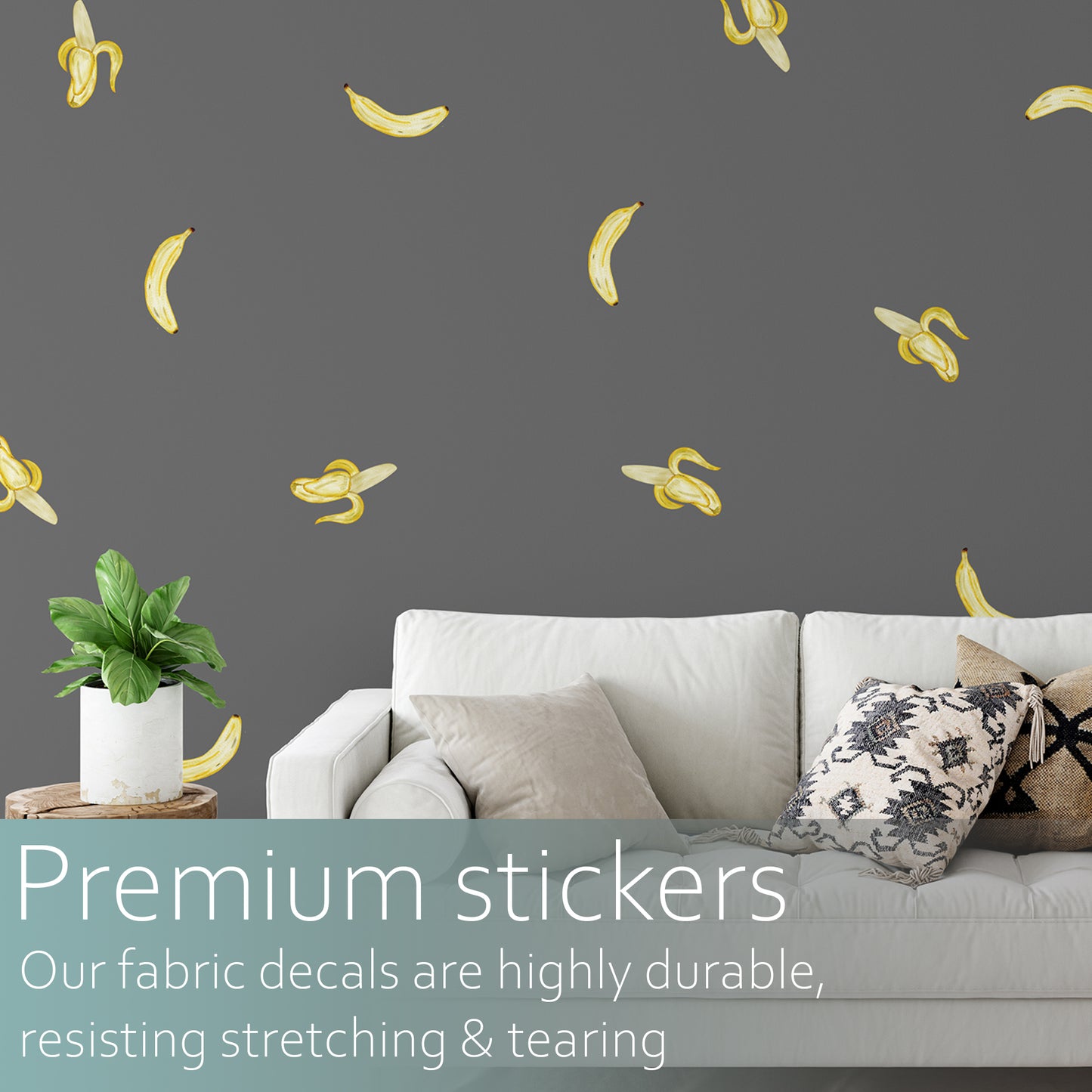 Bananas | Fabric wall stickers-Fabric wall stickers-Adnil Creations