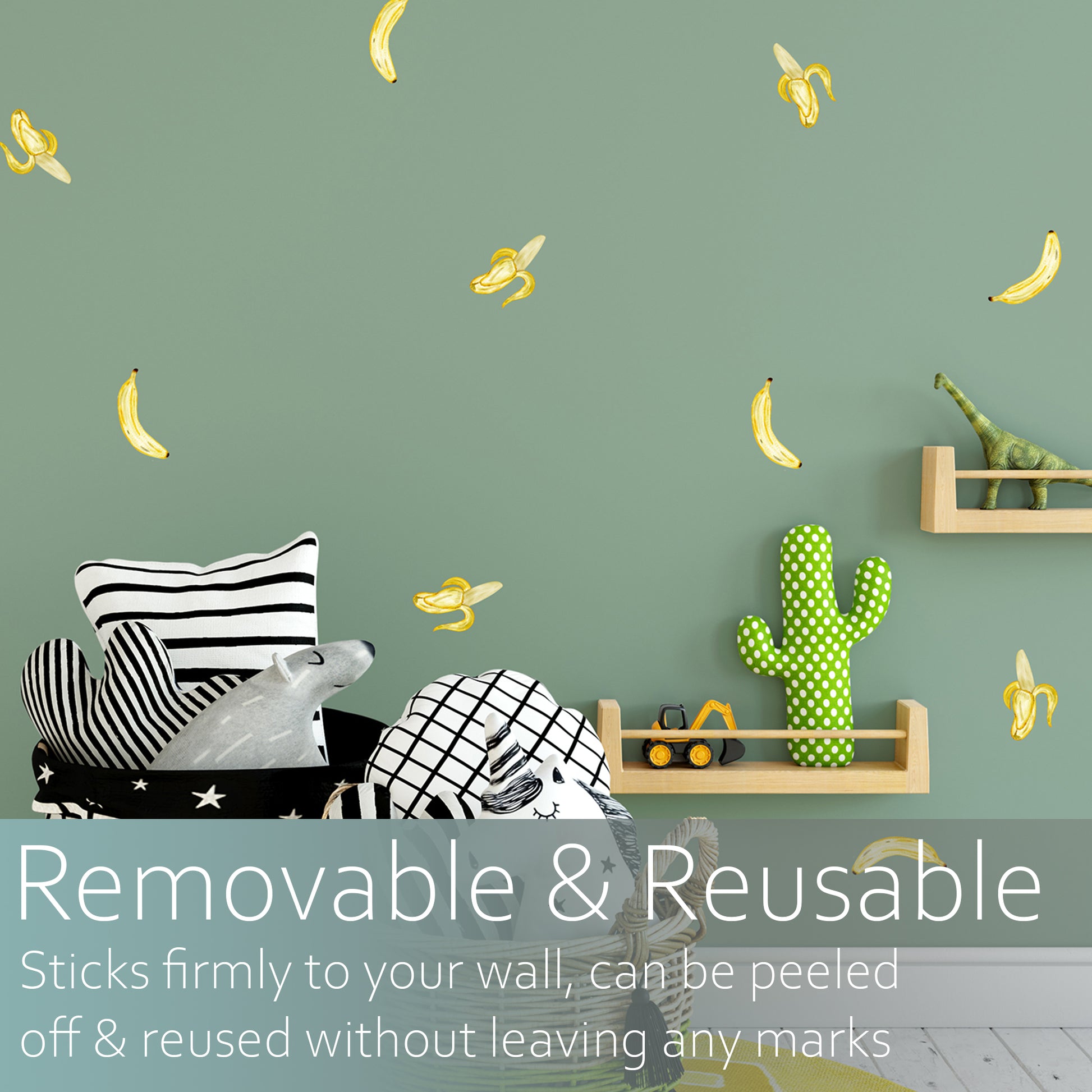 Bananas | Fabric wall stickers-Fabric wall stickers-Adnil Creations