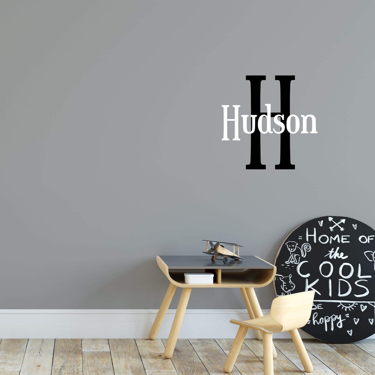 Boy's bedroom name | Monogram decal-Monogram & name decal-Adnil Creations