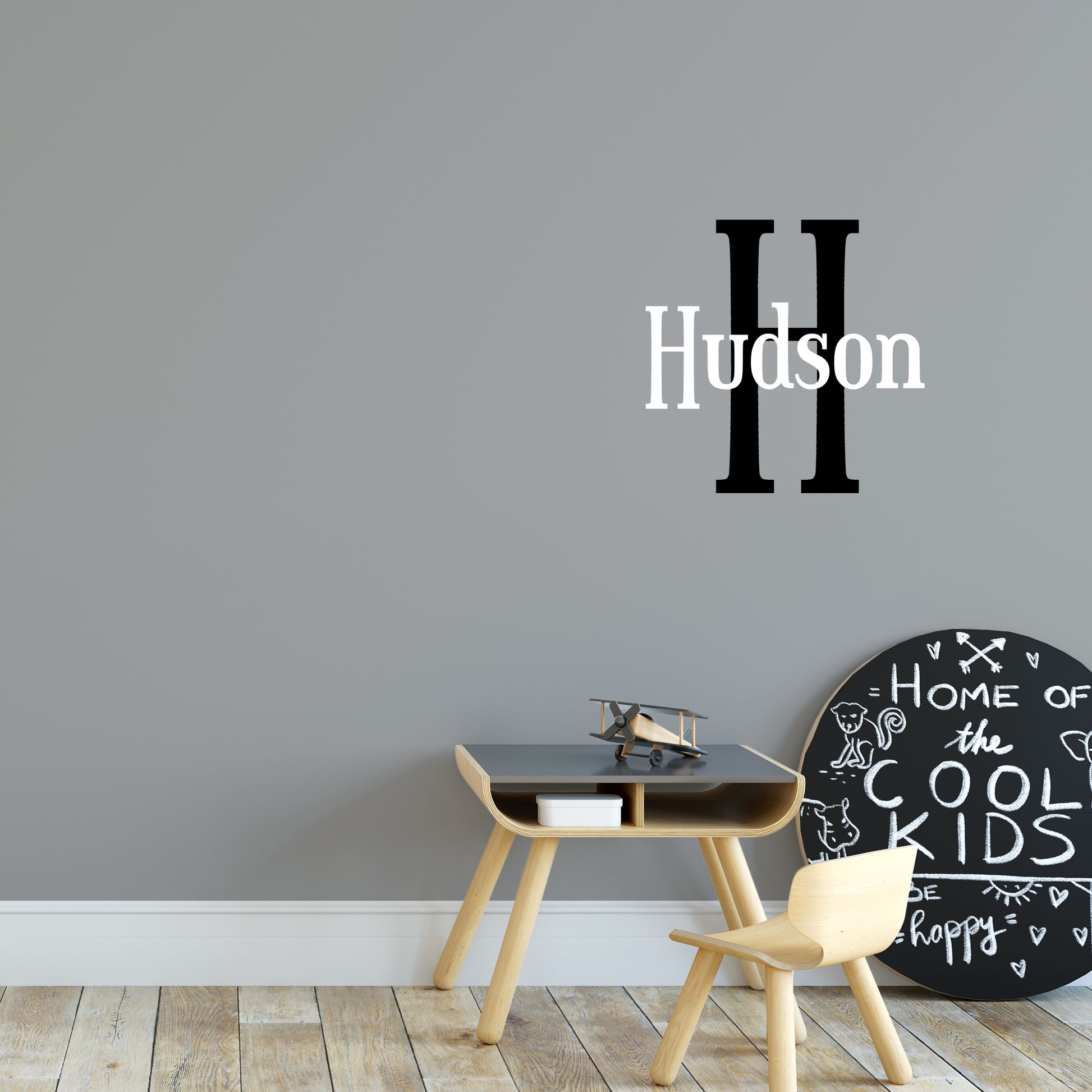 Boy's bedroom name | Monogram decal-Monogram & name decal-Adnil Creations