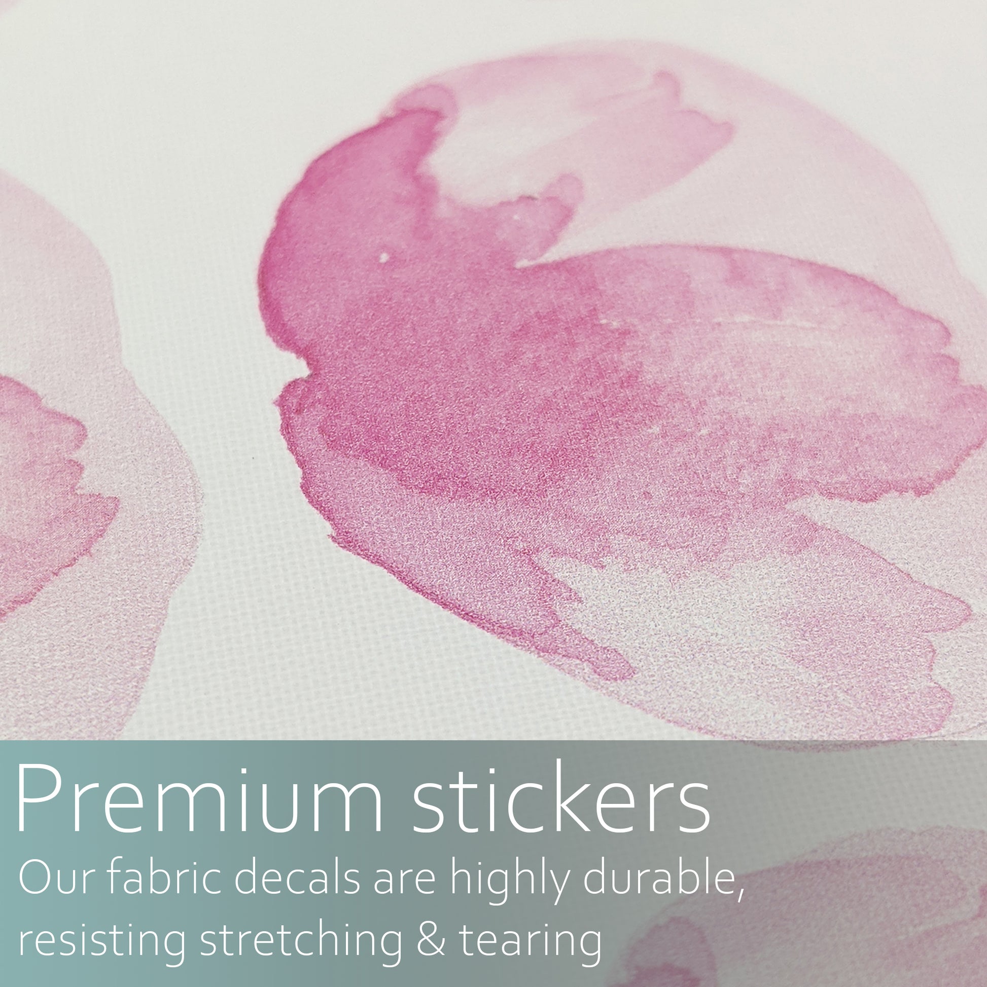 Watercolour pink flowers | Fabric wall stickers-Fabric wall stickers-Adnil Creations