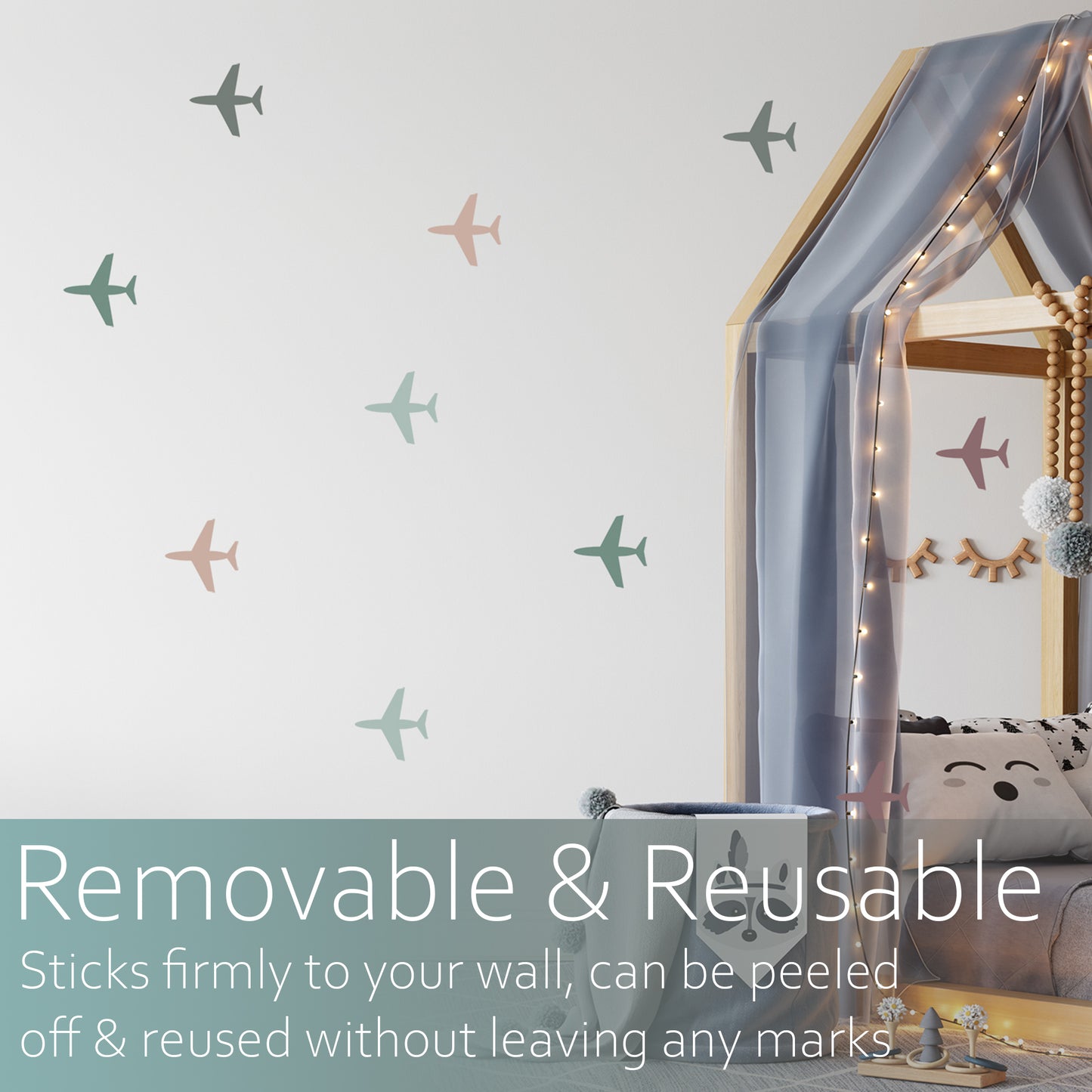 Airplane decals | Fabric wall stickers-Fabric wall stickers-Adnil Creations