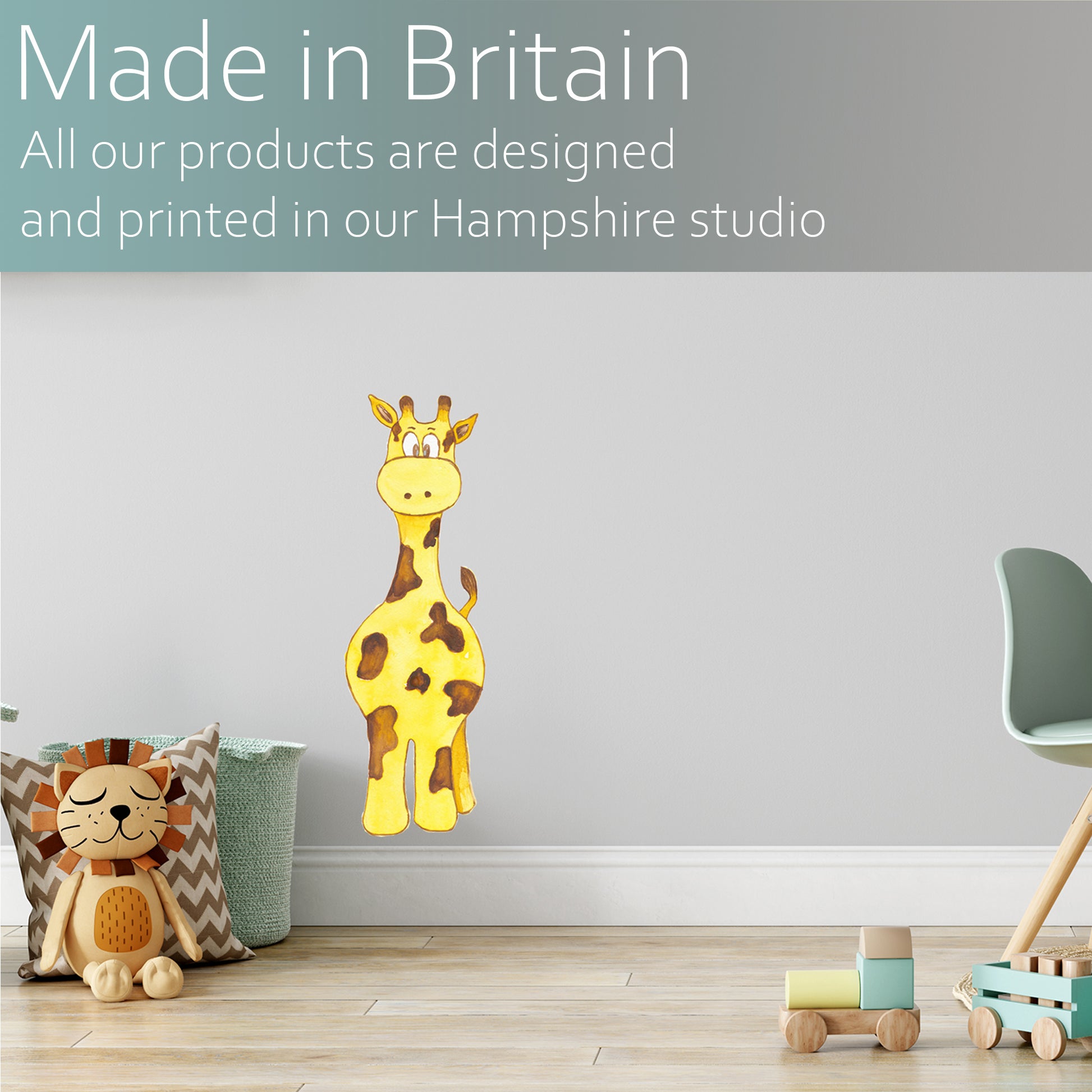 Watercolour giraffe | Fabric wall stickers-Fabric wall stickers-Adnil Creations