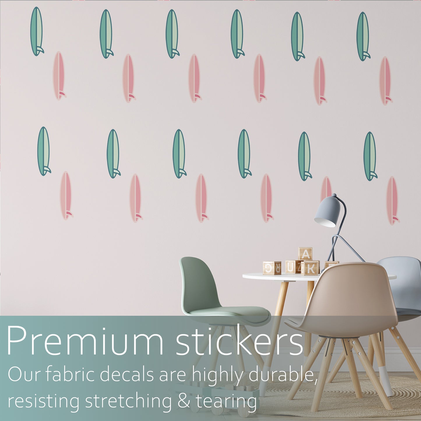 Surfboards | Fabric wall stickers