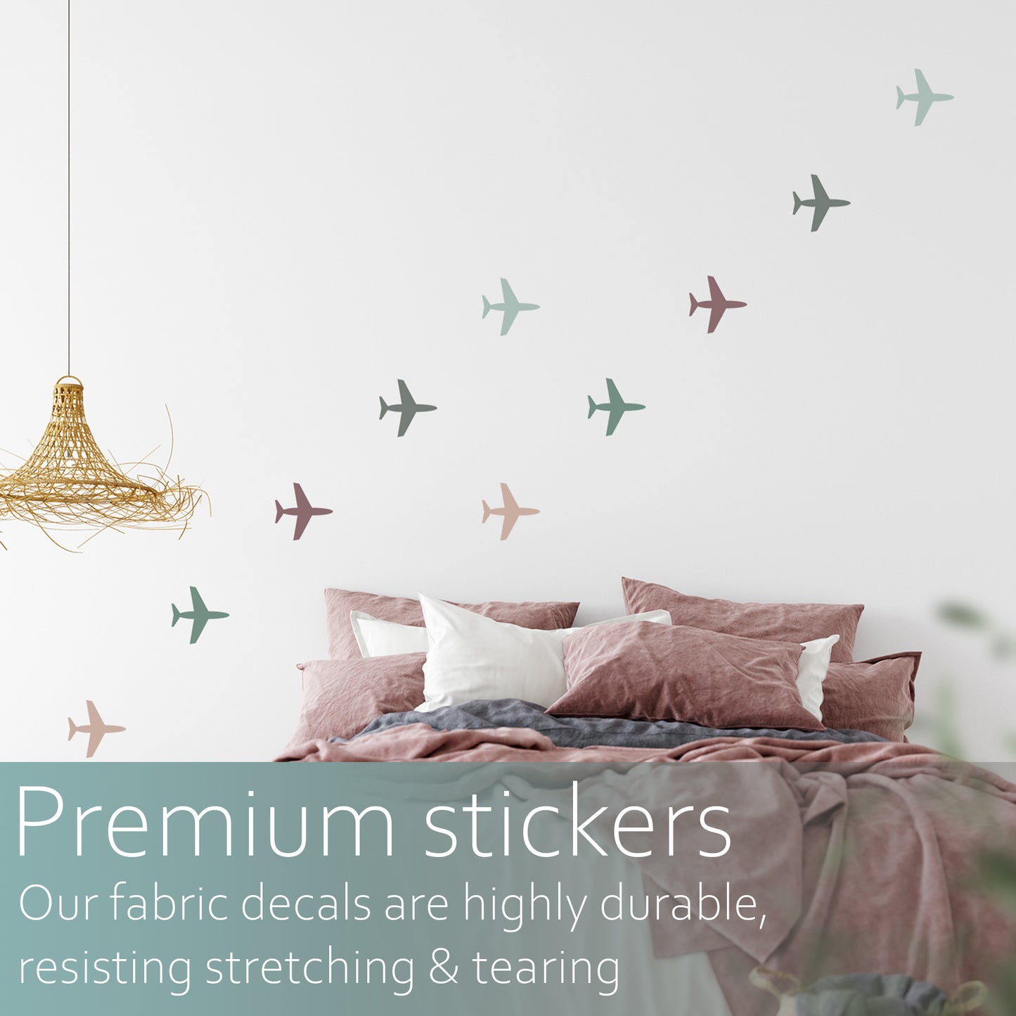 Airplane decals | Fabric wall stickers