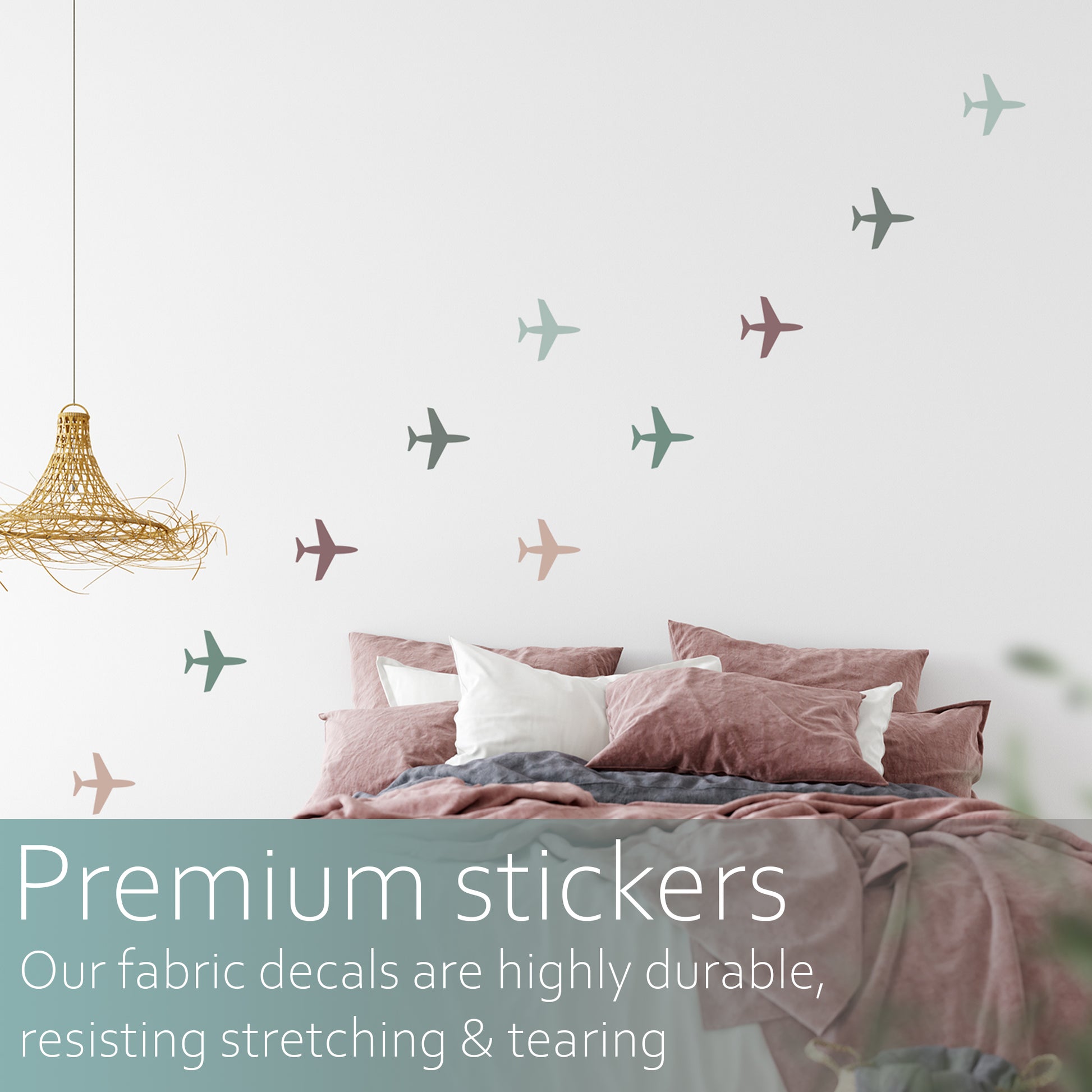 Airplane decals | Fabric wall stickers-Fabric wall stickers-Adnil Creations