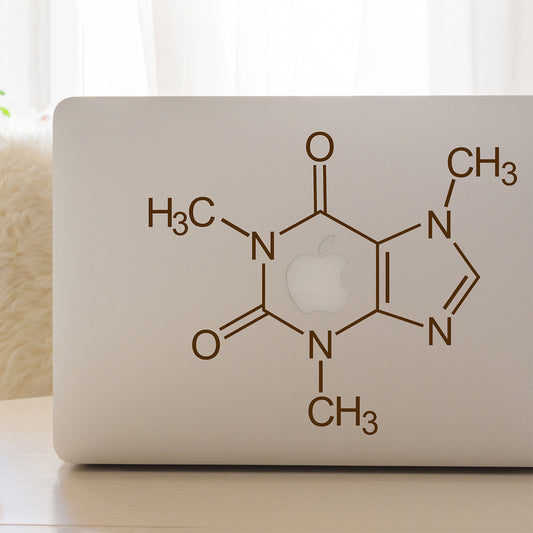 Caffeine molecule | Laptop decal-MacBook decal-Adnil Creations