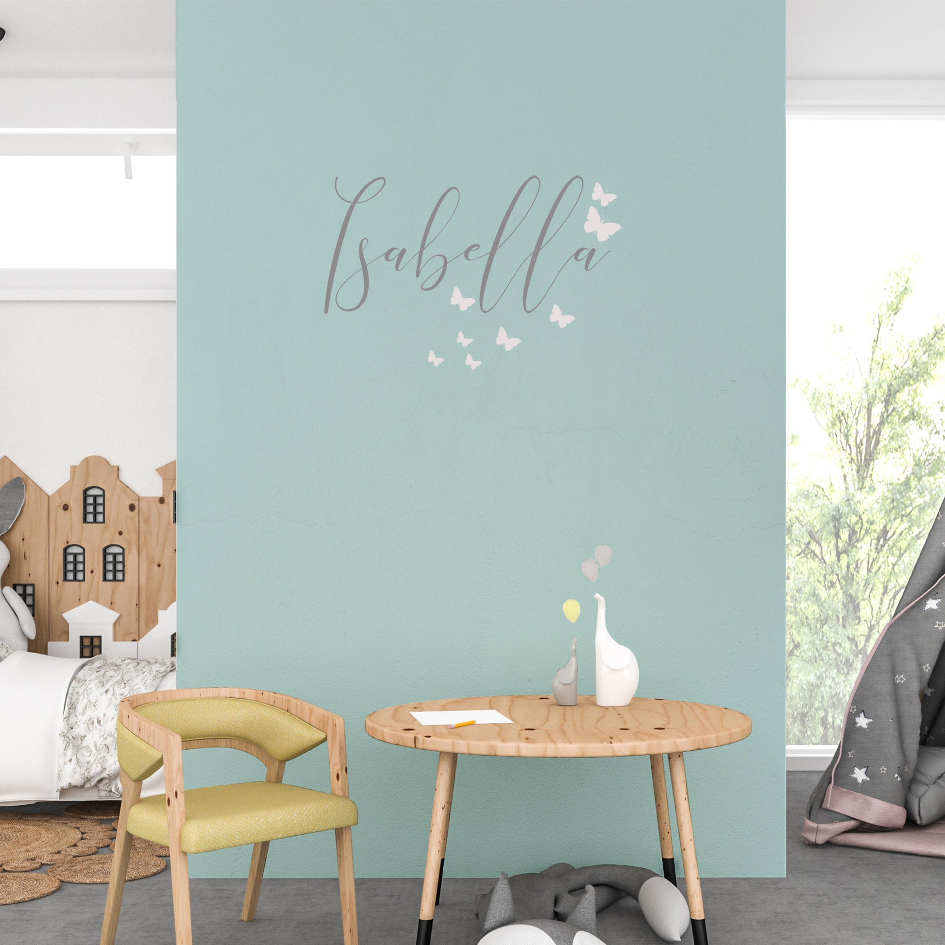 Butterflies with name | Monogram decal-Monogram & name decal-Adnil Creations