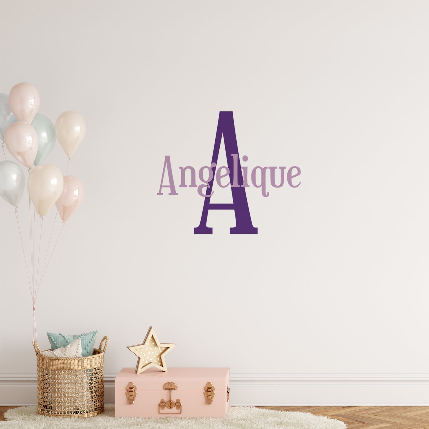 Boy's bedroom name | Monogram decal-Monogram & name decal-Adnil Creations