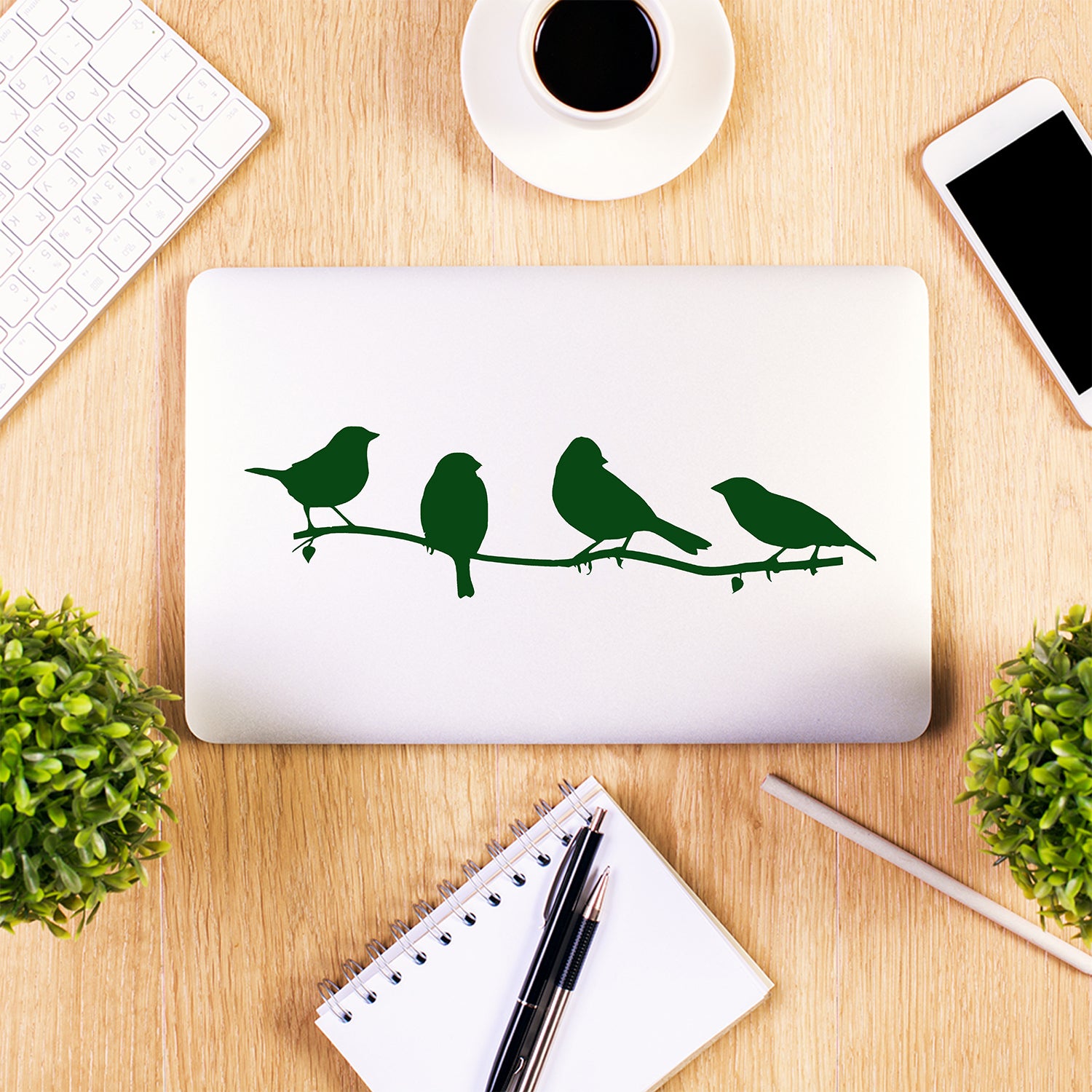 Birds on a branch | Laptop decal-MacBook decal-Adnil Creations