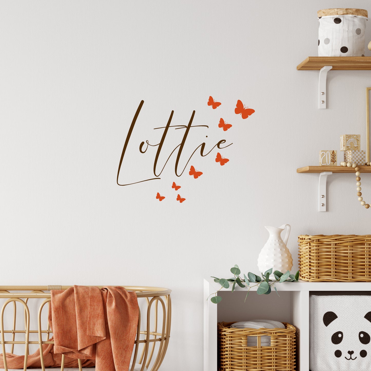 Butterflies with name | Monogram decal-Monogram & name decal-Adnil Creations