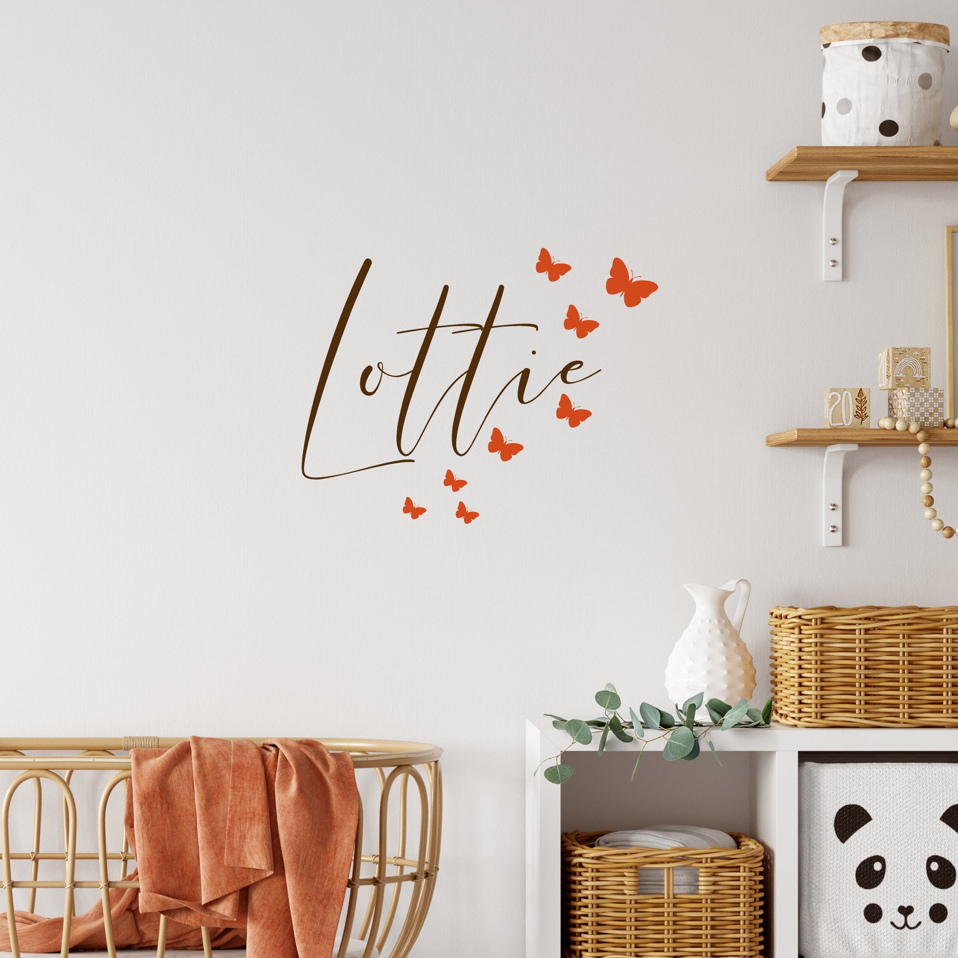 Butterflies with name | Monogram decal-Monogram & name decal-Adnil Creations
