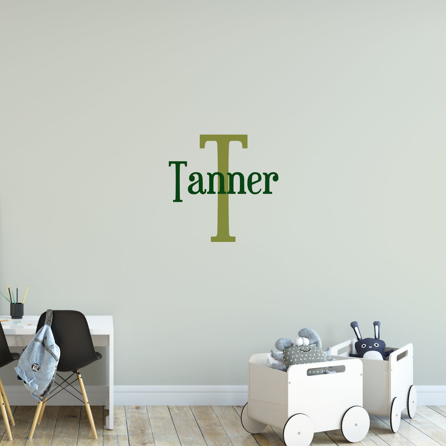 Boy's bedroom name | Monogram decal-Monogram & name decal-Adnil Creations