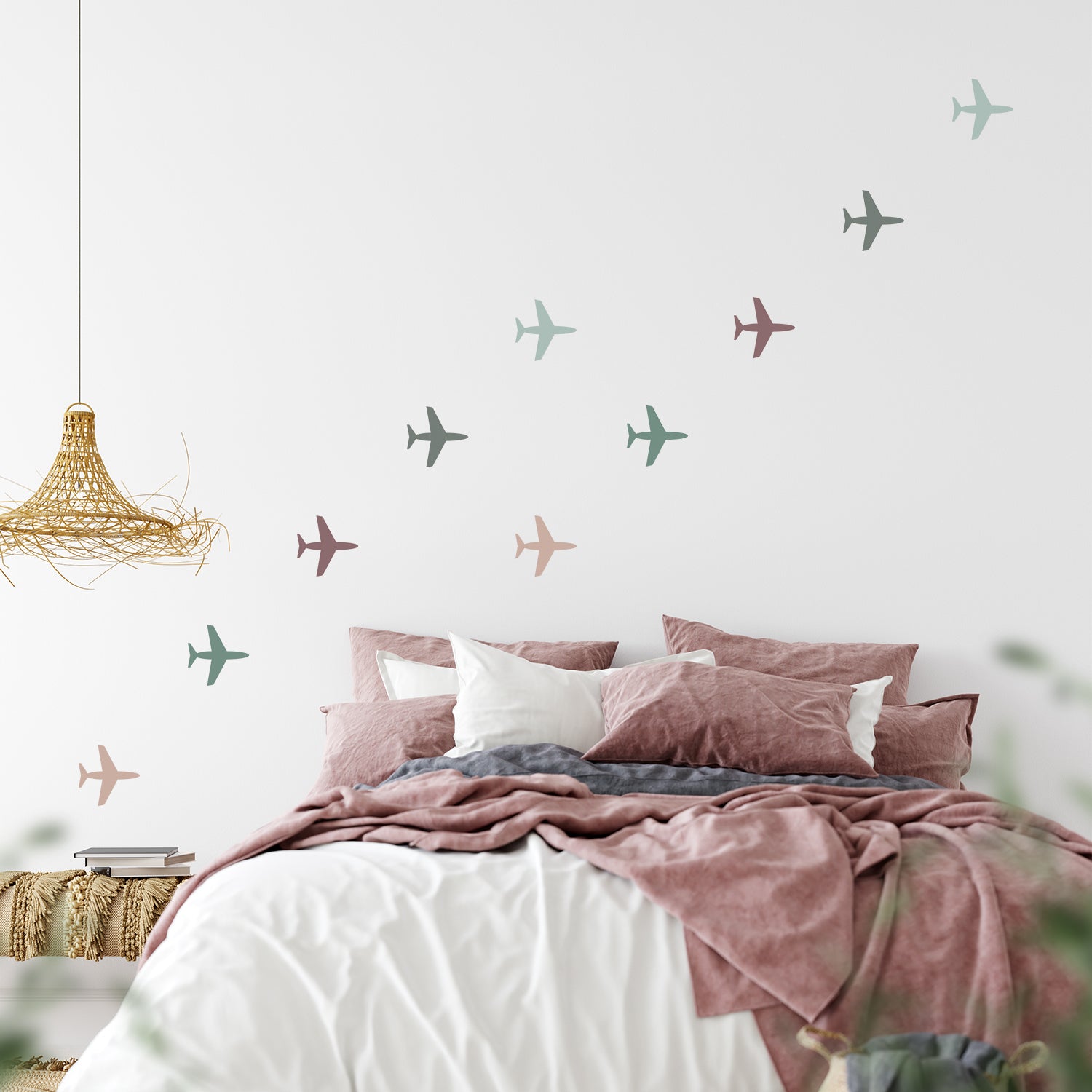 Airplane decals | Fabric wall stickers-Fabric wall stickers-Adnil Creations