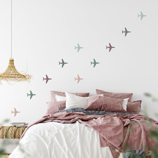 Airplane decals | Fabric wall stickers