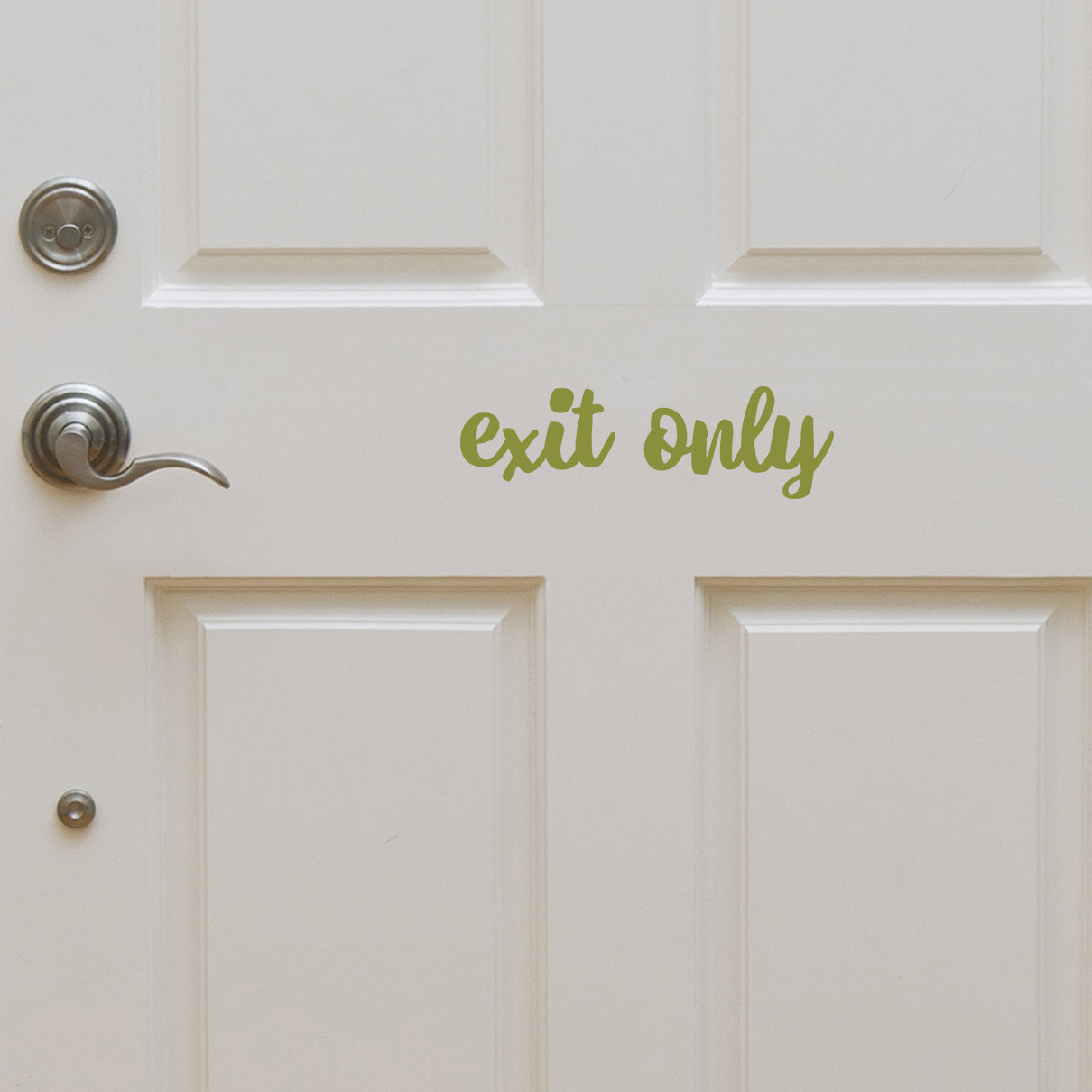 Exit only | Door decal | Door Stickers | Stylish Vinyl Decals for Home ...