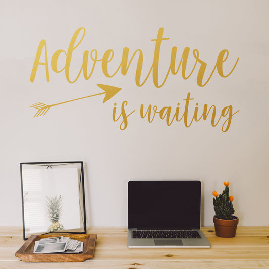 Adventure is waiting | Wall quote