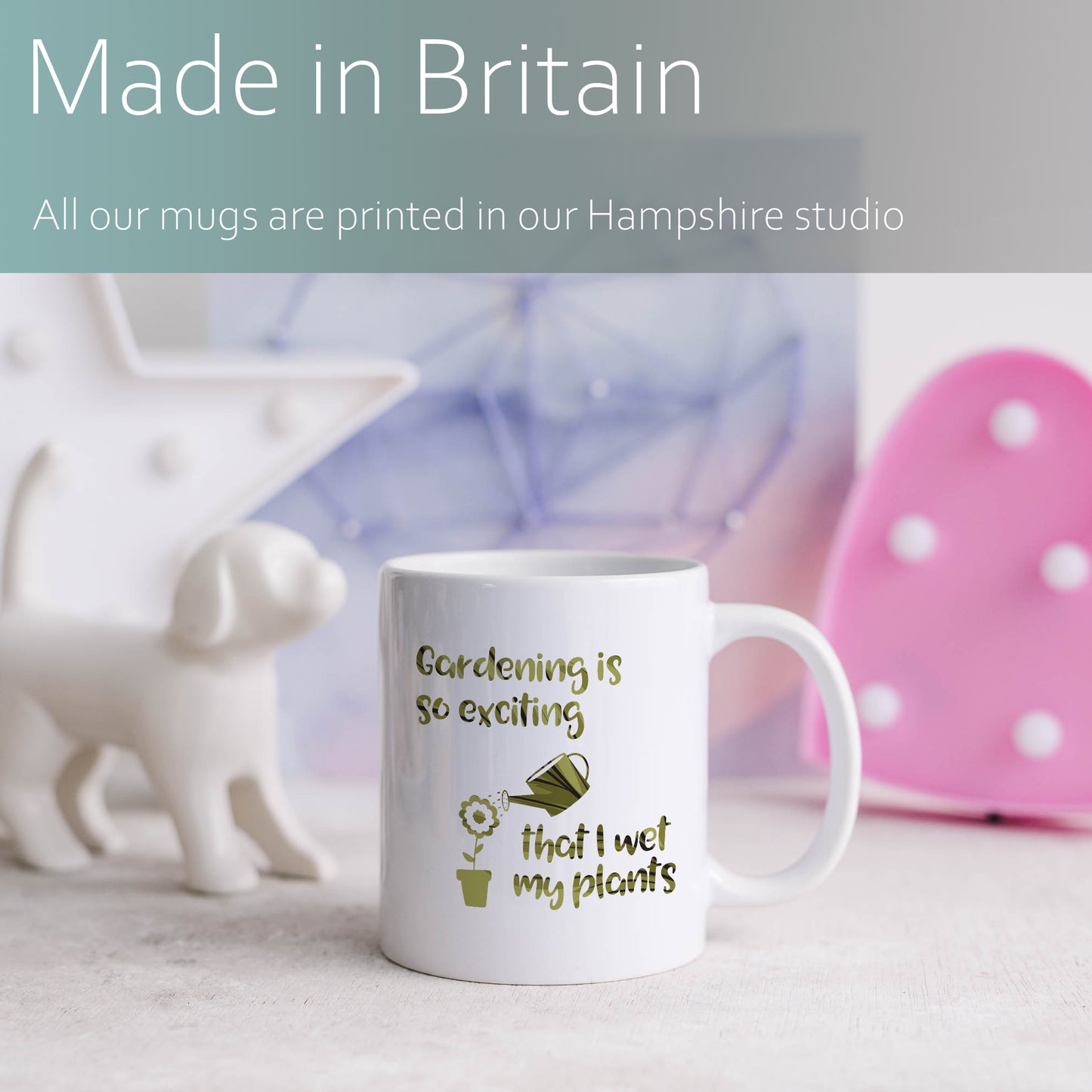 Gardening is so exciting that I wet my plants | Ceramic mug
