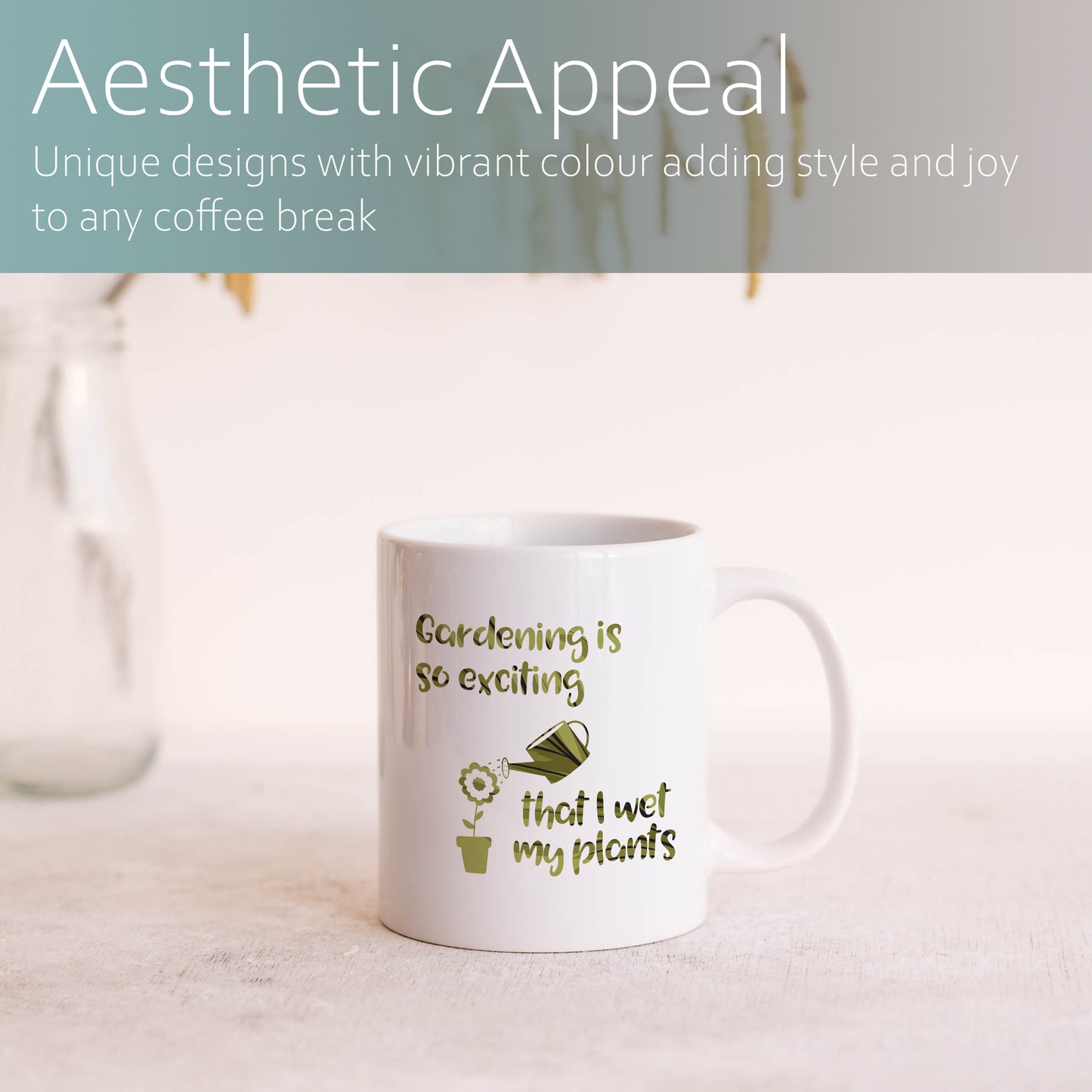 Gardening is so exciting that I wet my plants | Ceramic mug