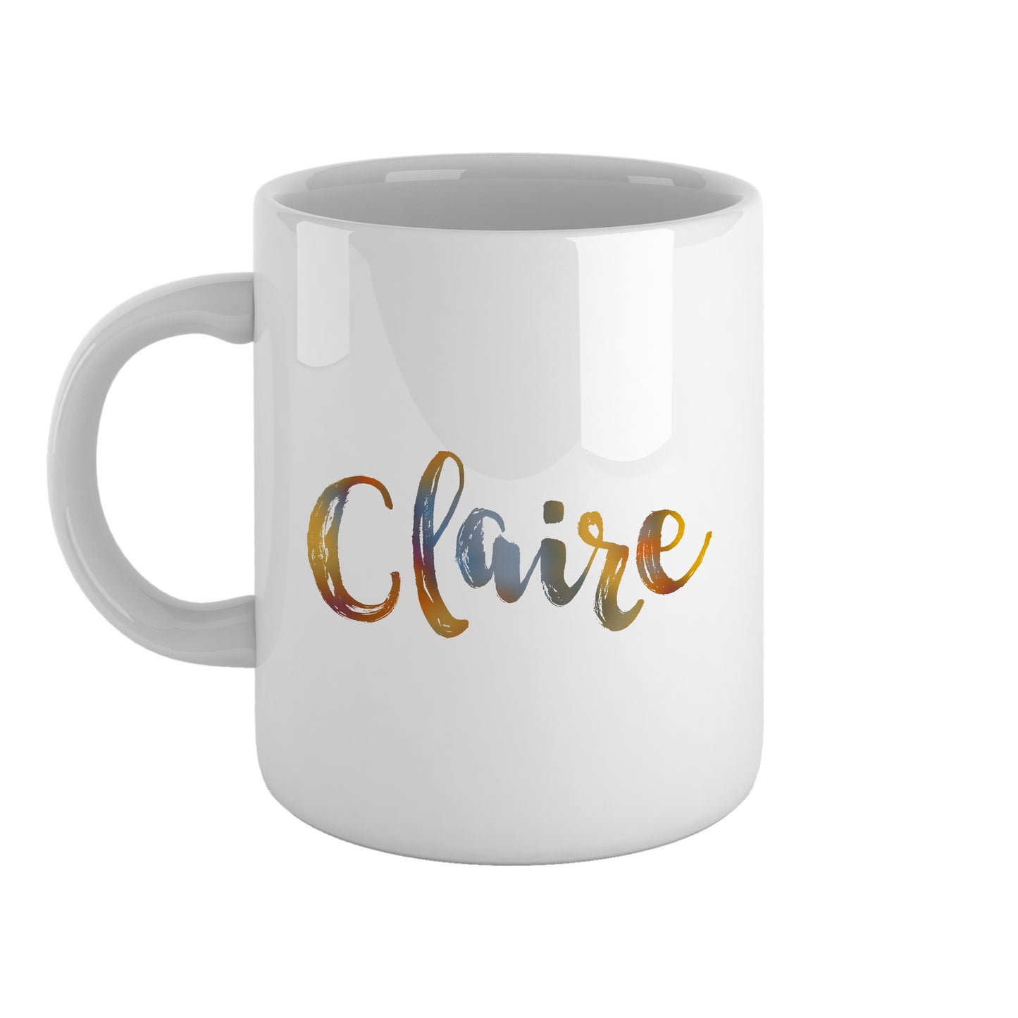 Muted ombre personalised name | Ceramic mug