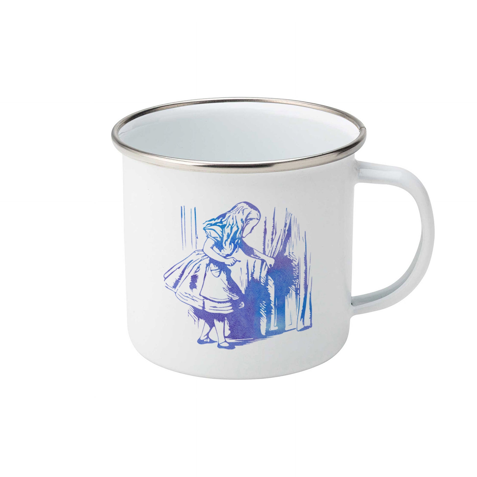 Alice and the door | Enamel mug-Enamel mug-Adnil Creations
