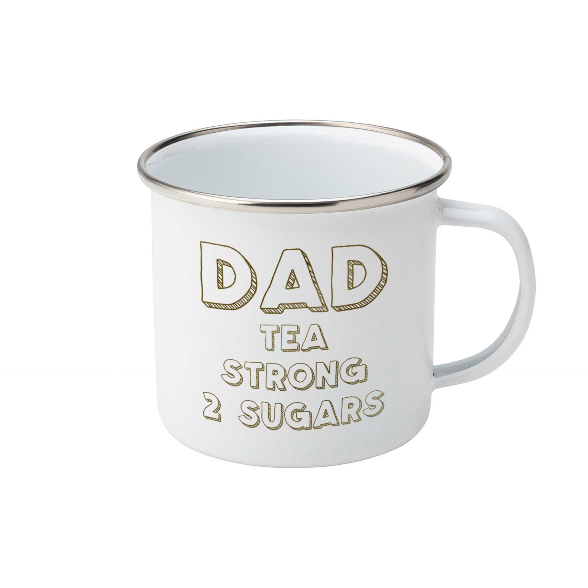Personalised name and drink instructions | Enamel mug-Enamel mug-Adnil Creations