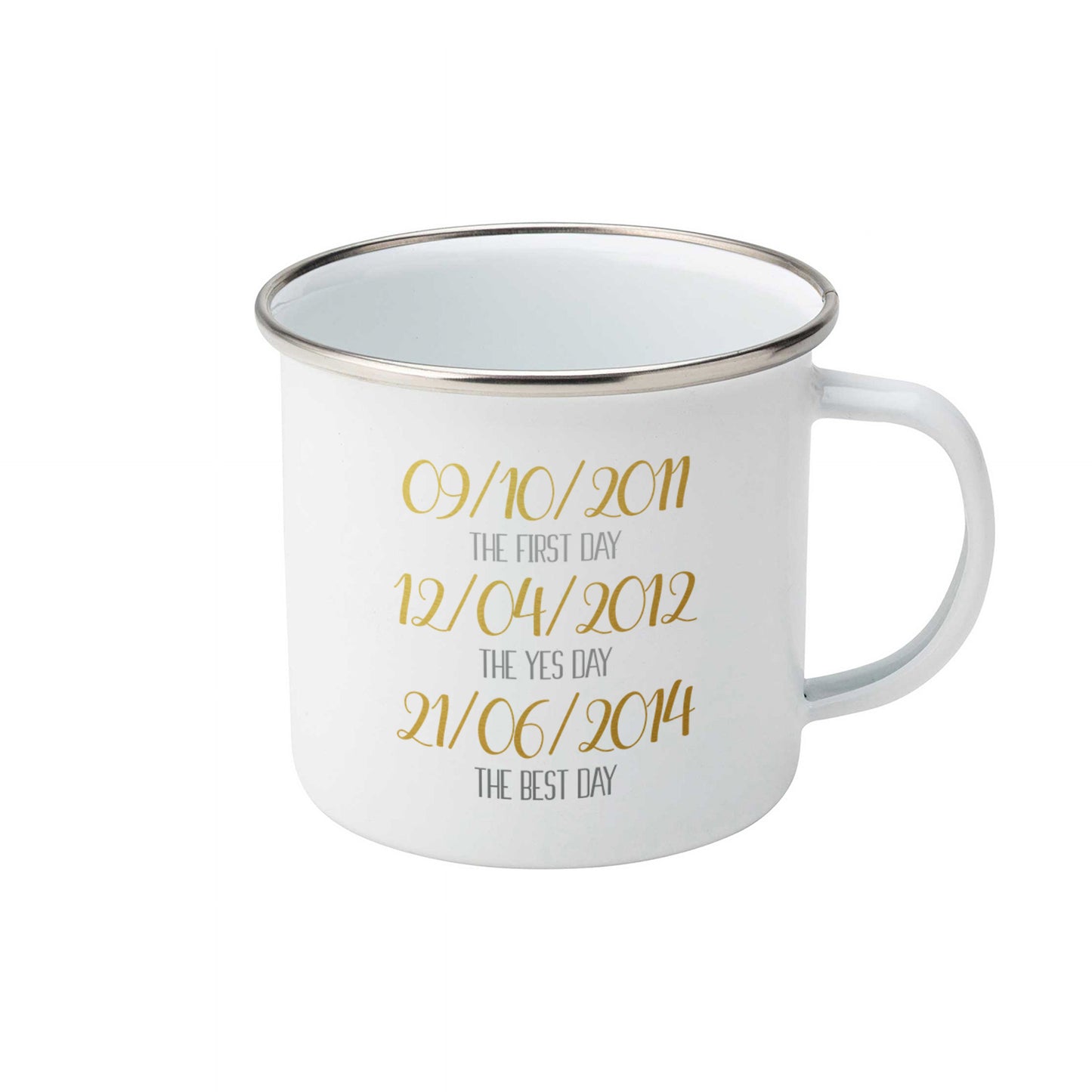 Important dates | Enamel mug-Enamel mug-Adnil Creations