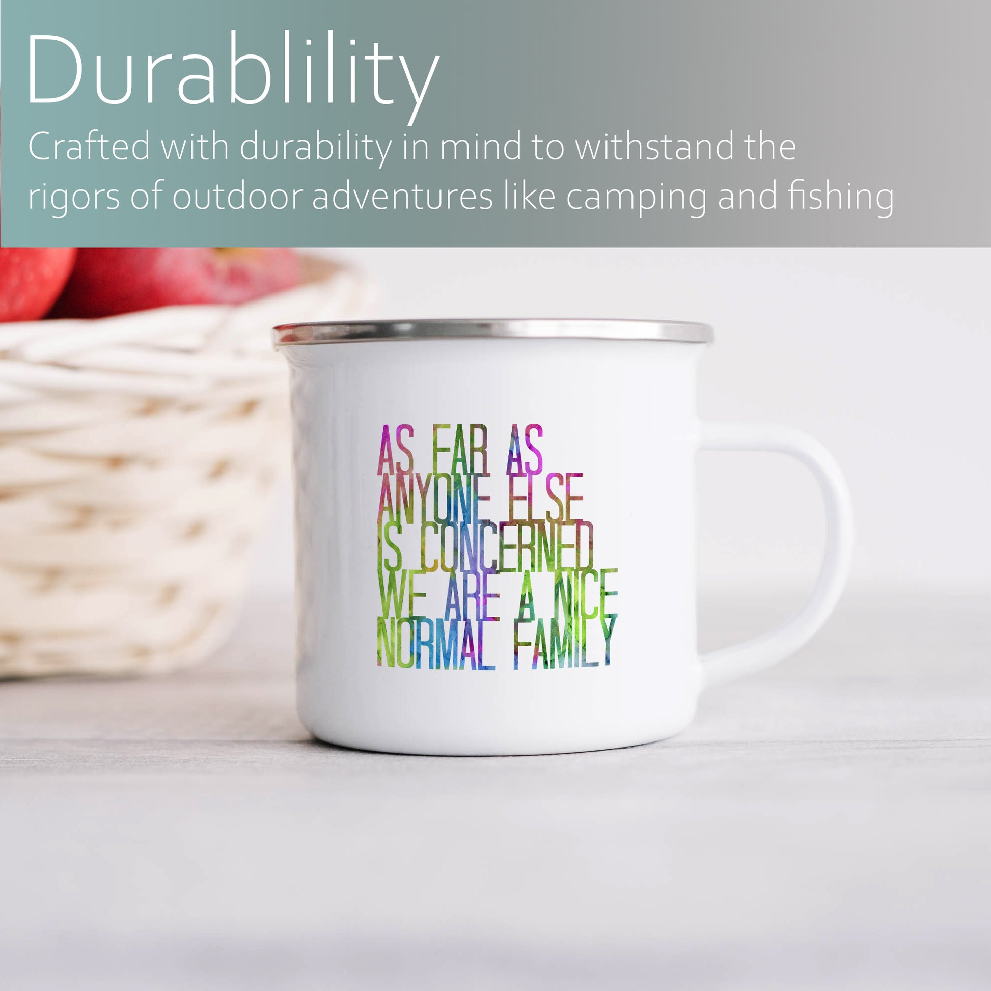 As far as anyone else is concerned | Enamel mug-Enamel mug-Adnil Creations