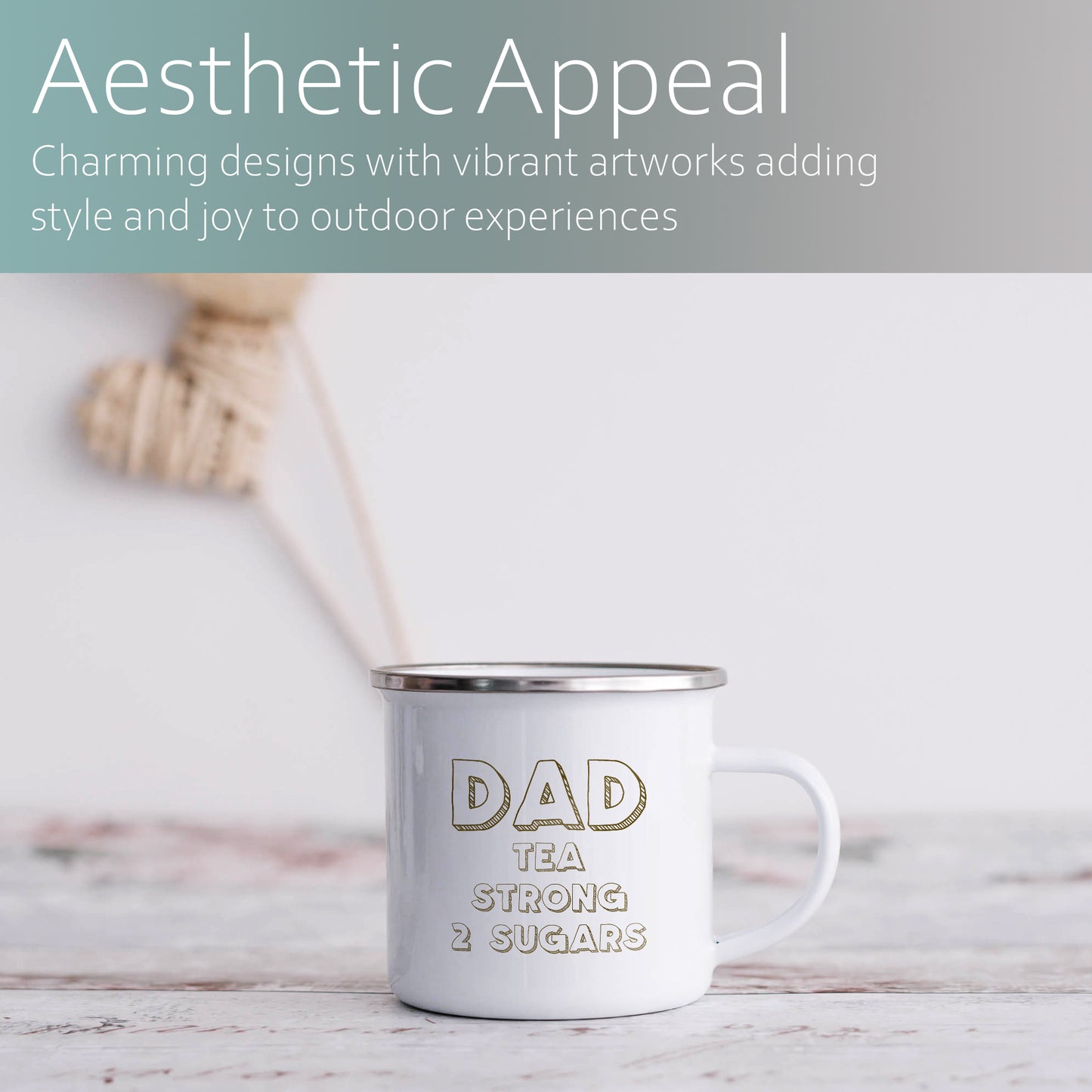 Personalised name and drink instructions | Enamel mug-Enamel mug-Adnil Creations