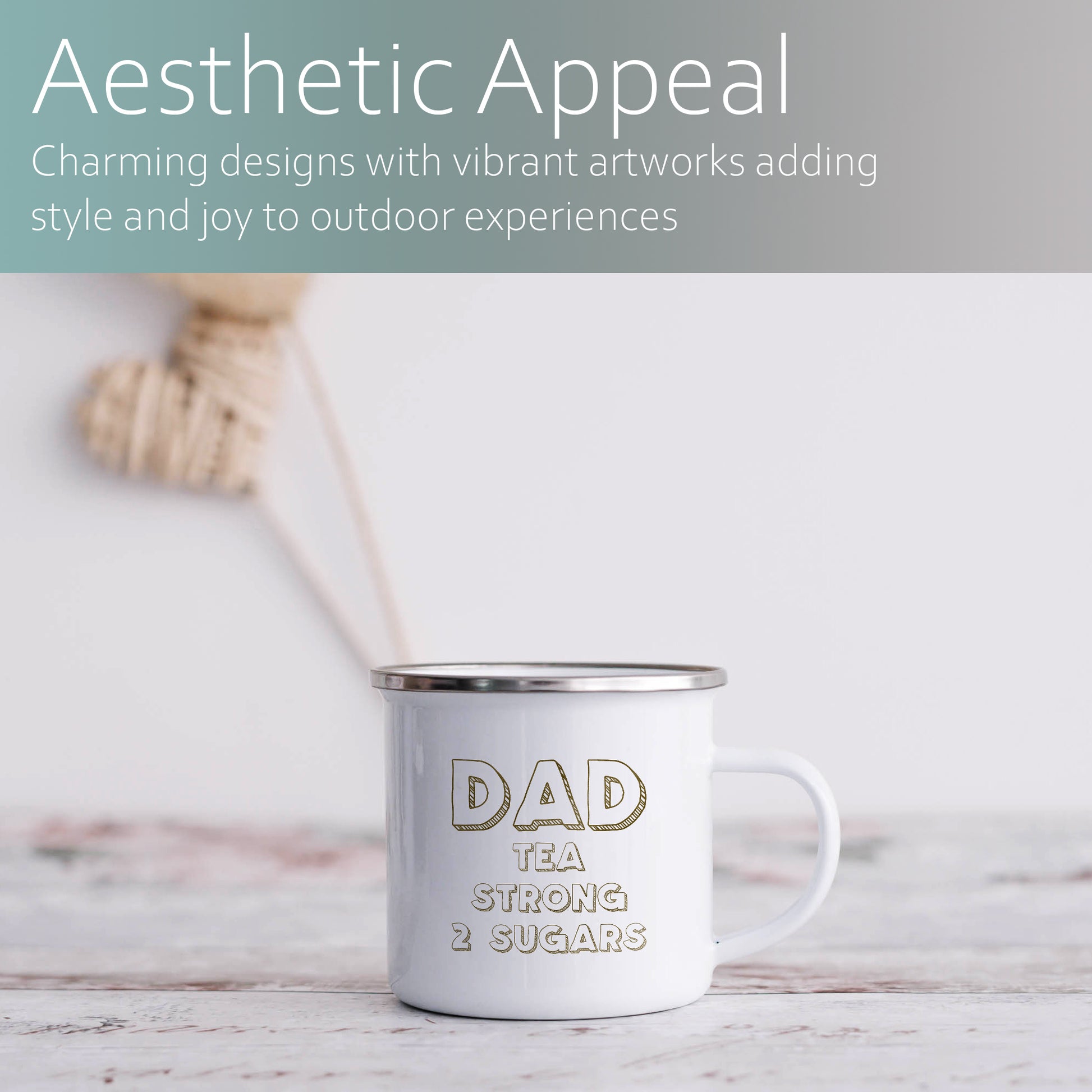 Personalised name and drink instructions | Enamel mug-Enamel mug-Adnil Creations