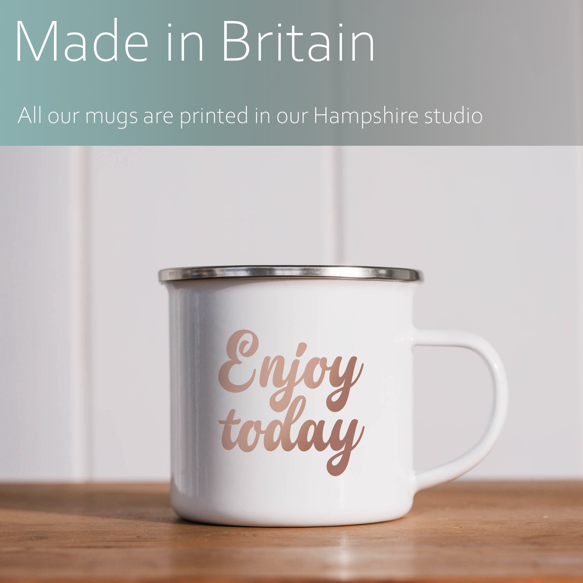 Enjoy today | Enamel mug-Enamel mug-Adnil Creations