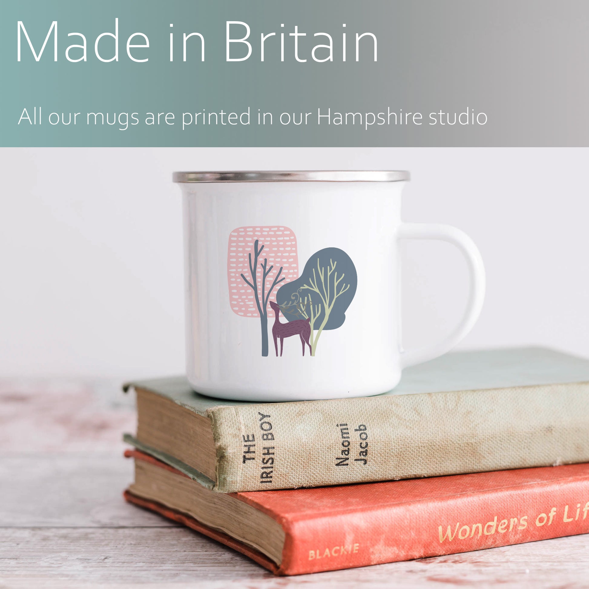 Woodland Treasures | Enamel mug-Enamel mug-Adnil Creations