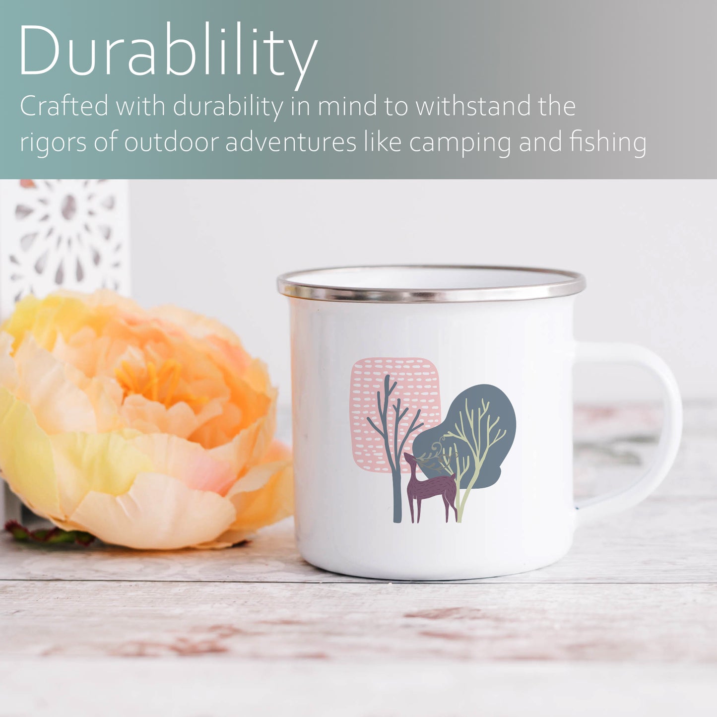 Woodland Treasures | Enamel mug-Enamel mug-Adnil Creations