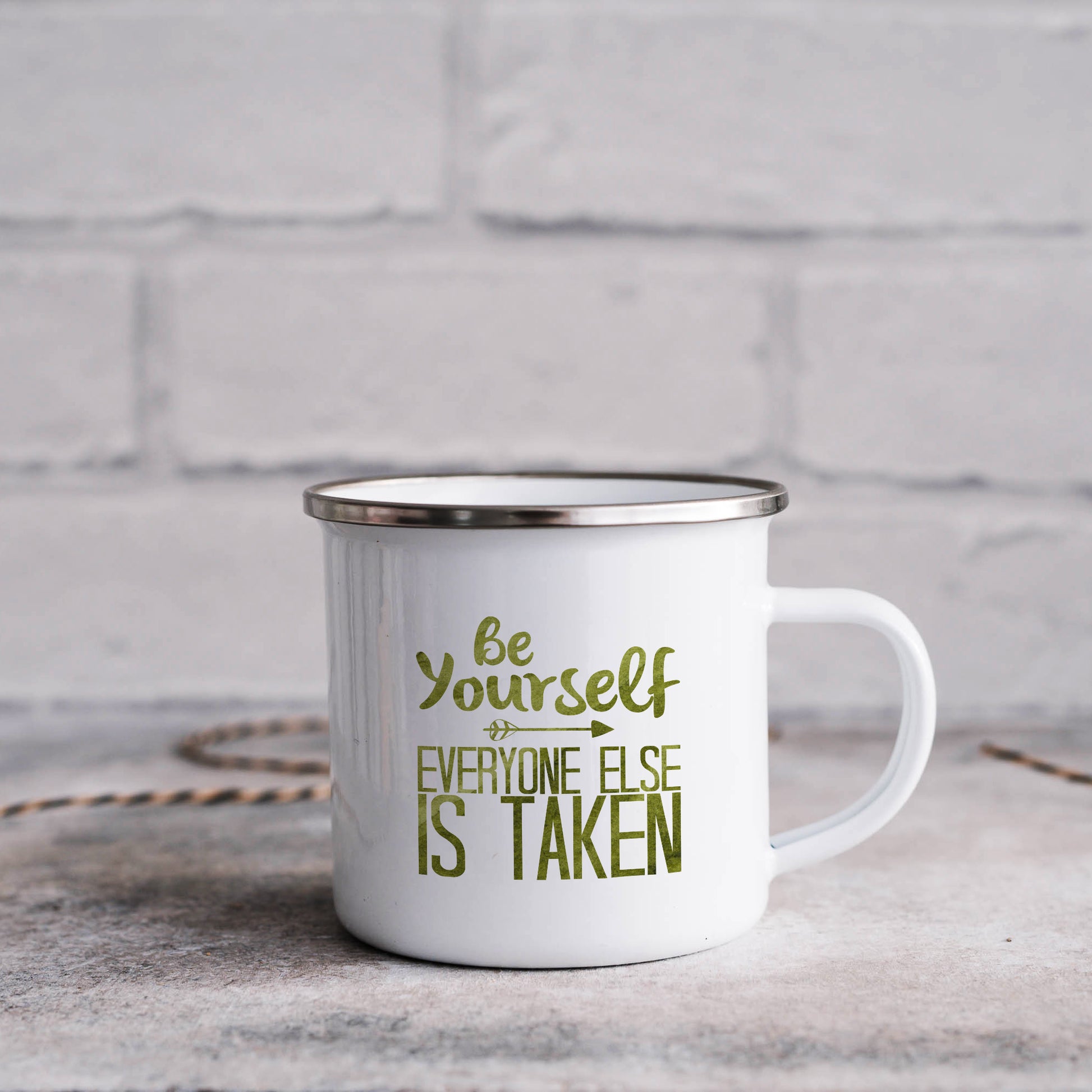 Be yourself everyone else is taken | Enamel mug-Enamel mug-Adnil Creations