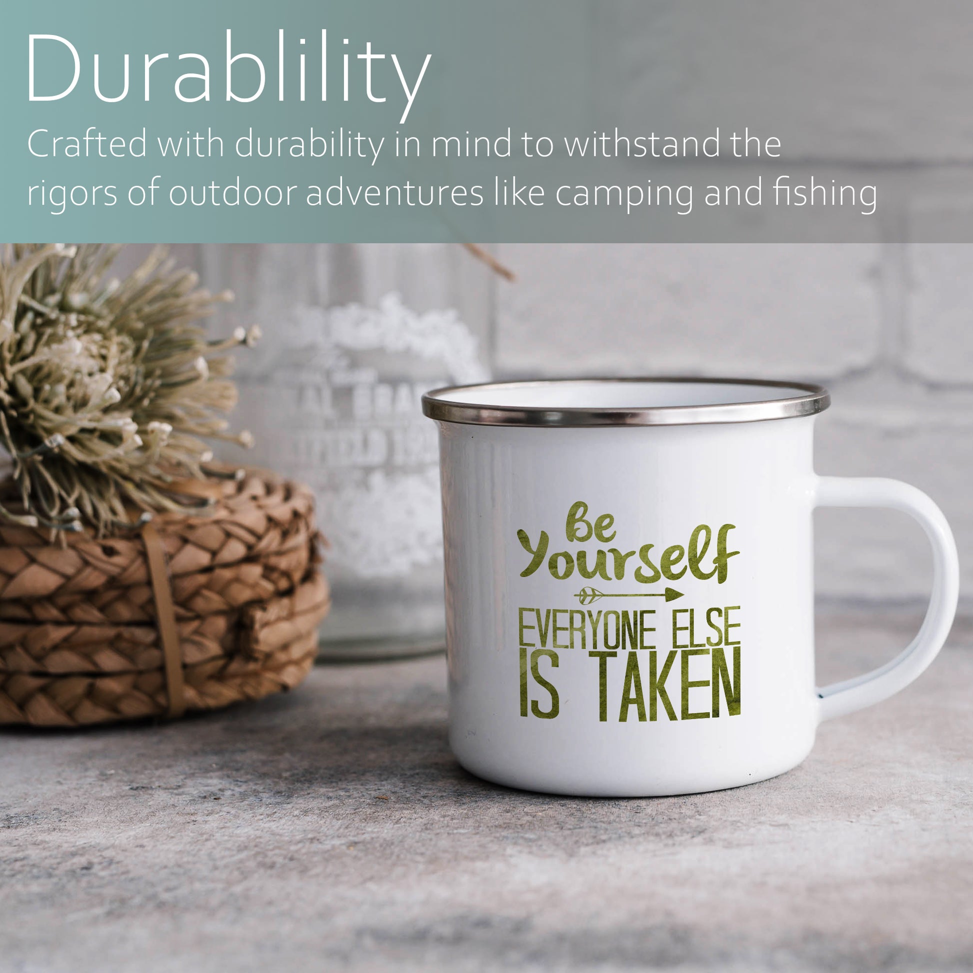 Be yourself everyone else is taken | Enamel mug-Enamel mug-Adnil Creations