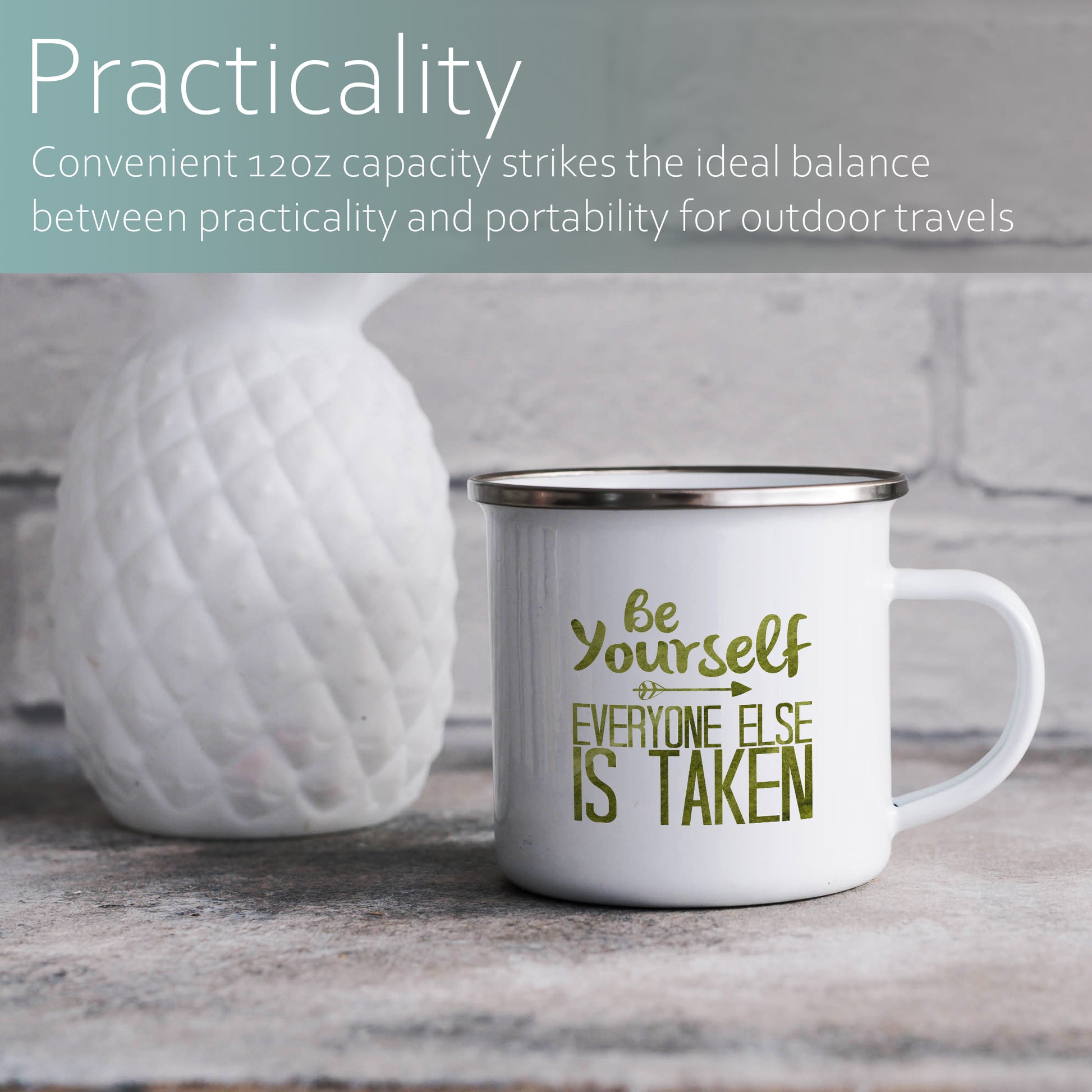 Be yourself everyone else is taken | Enamel mug-Enamel mug-Adnil Creations