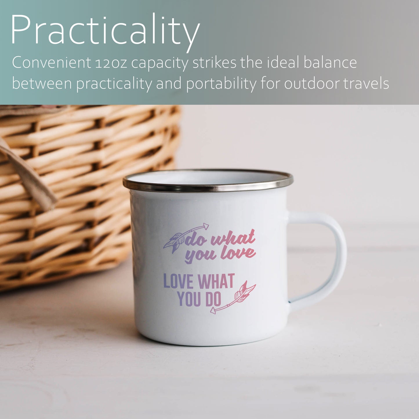 Do what you love, love what you do | Enamel mug