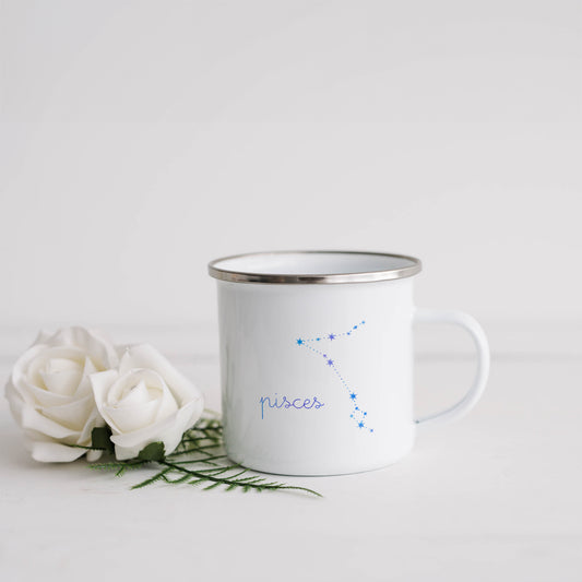 Pisces Constellation | Enamel mug