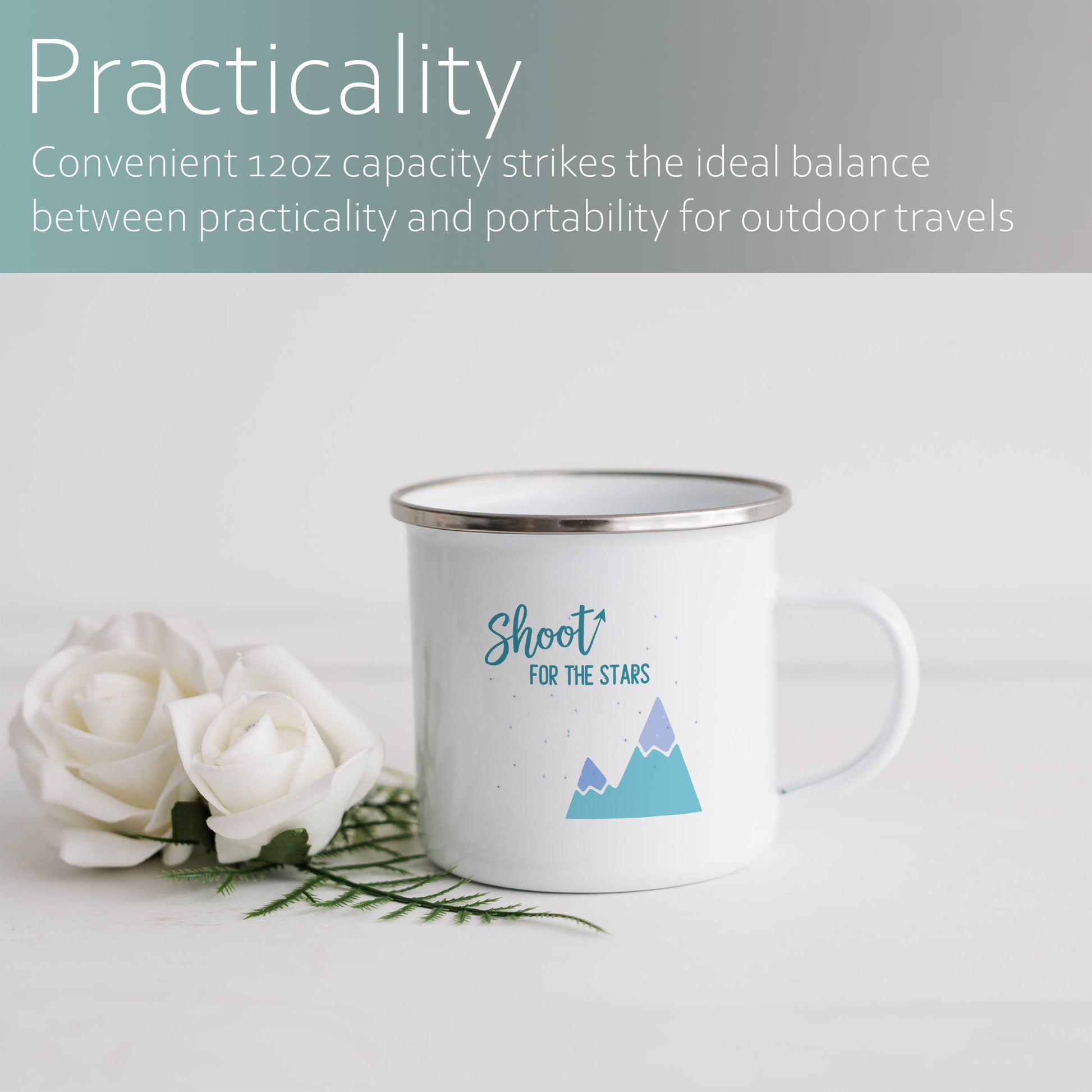 Shoot for the stars | Enamel mug-Enamel mug-Adnil Creations