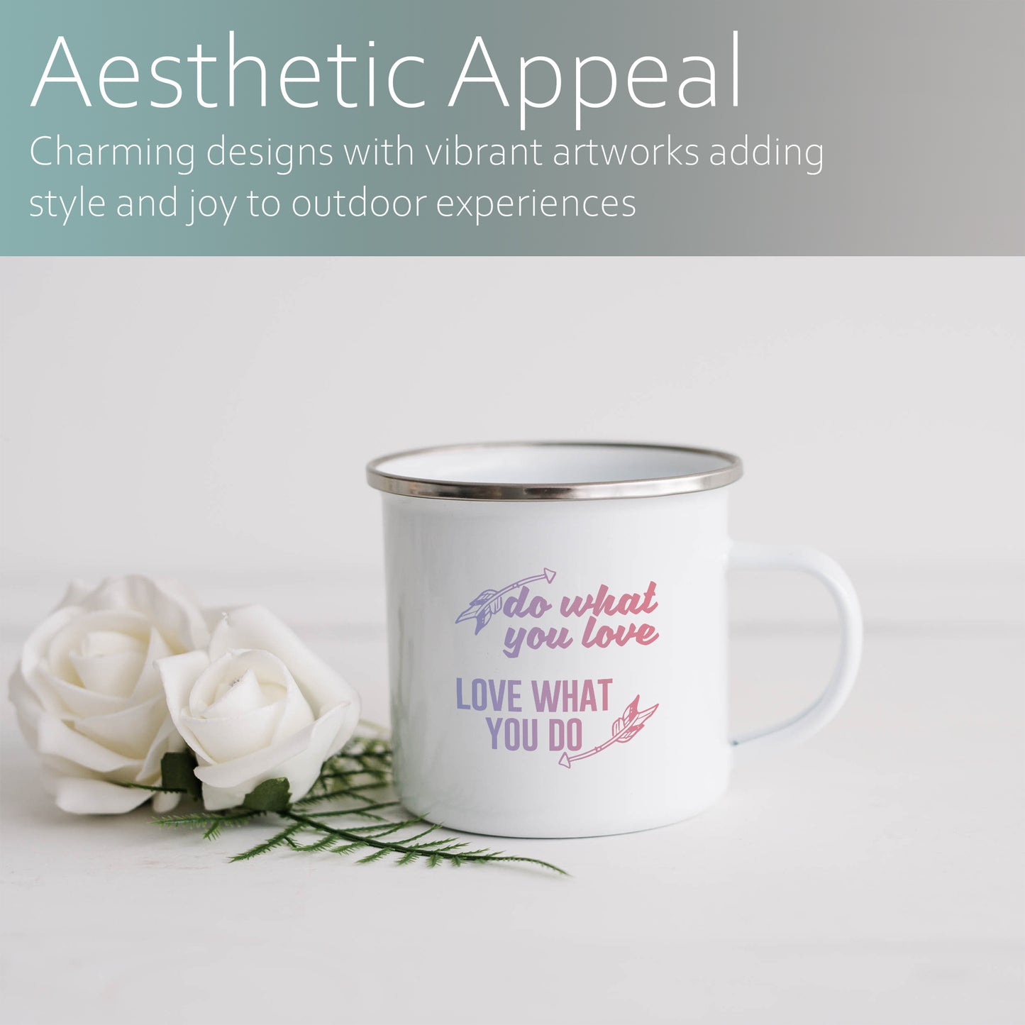 Do what you love, love what you do | Enamel mug