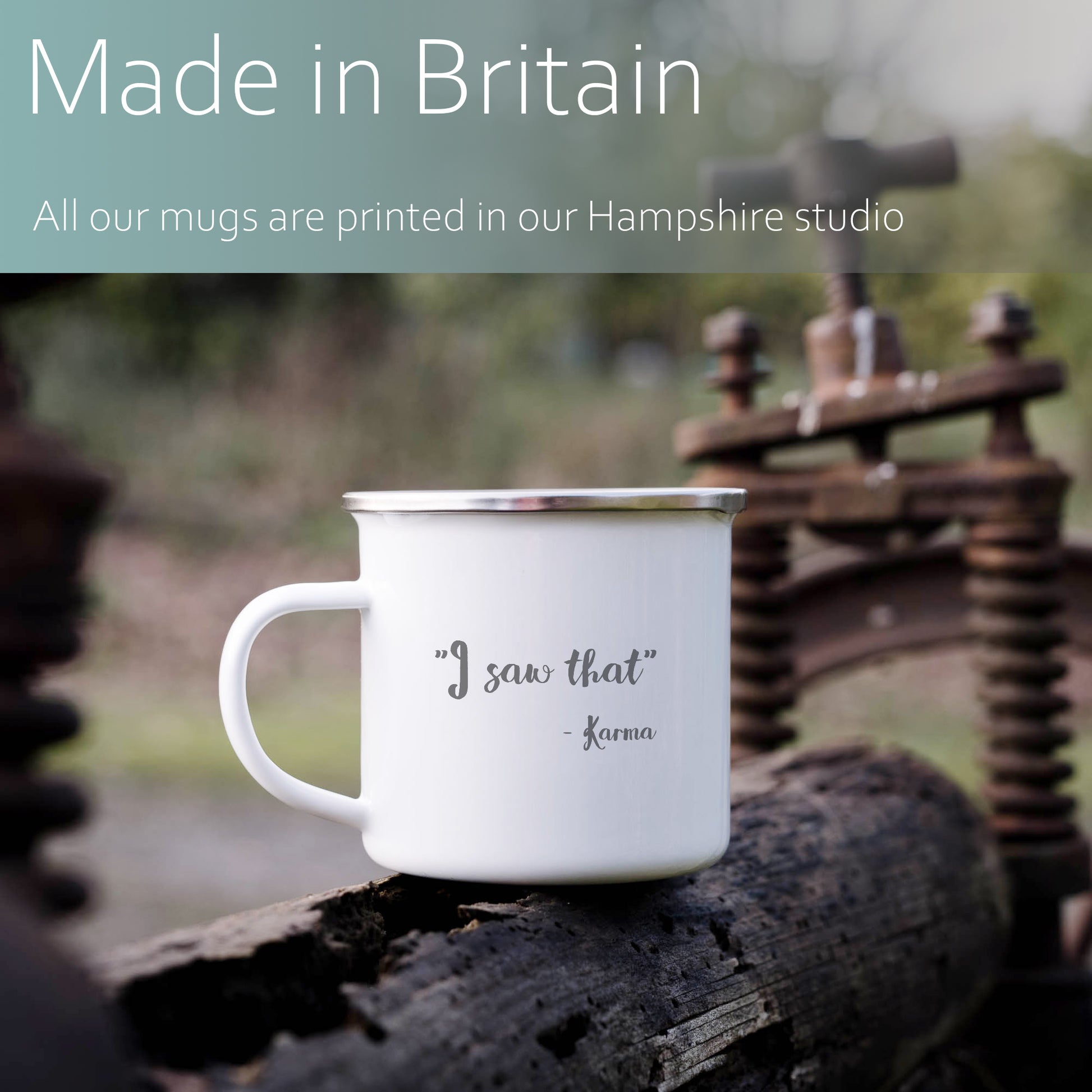 I saw that - Karma | Enamel mug-Enamel mug-Adnil Creations
