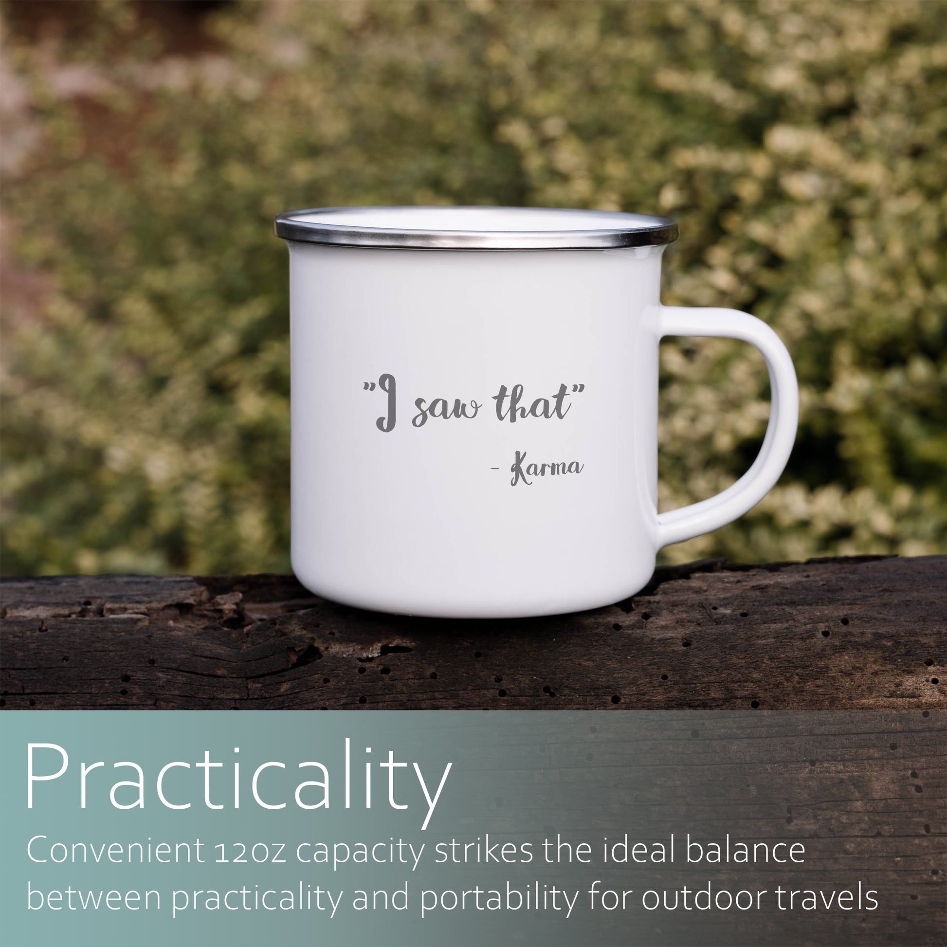 I saw that - Karma | Enamel mug-Enamel mug-Adnil Creations